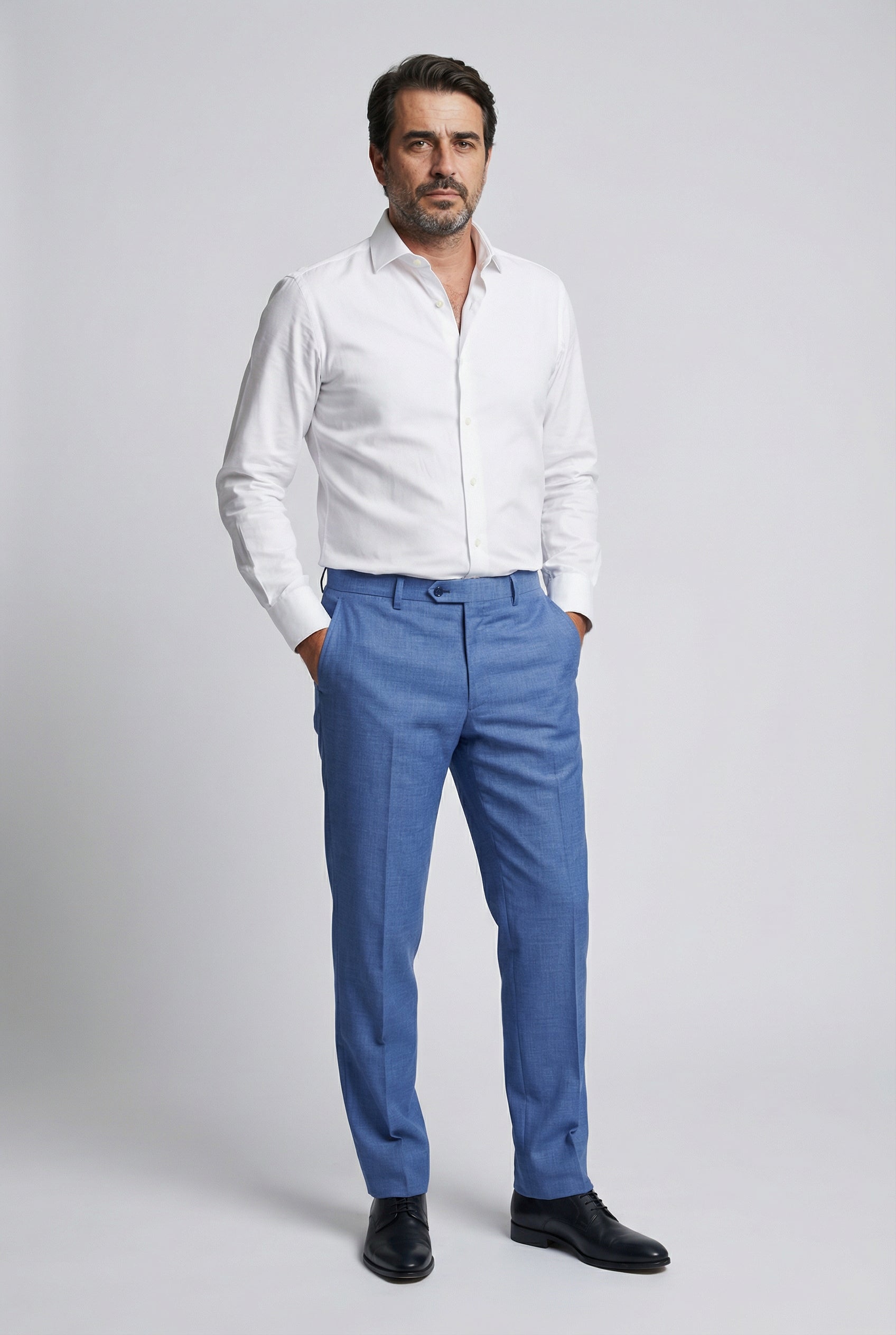 Men's Light Tailored Fit Suit - JAYDEN - Blue