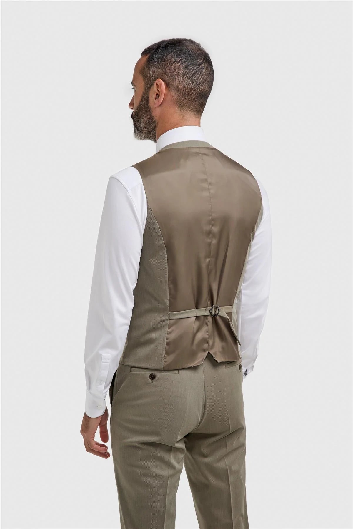 Men’s Premium Twill 3-Piece Suit - Donatella - Sage Green