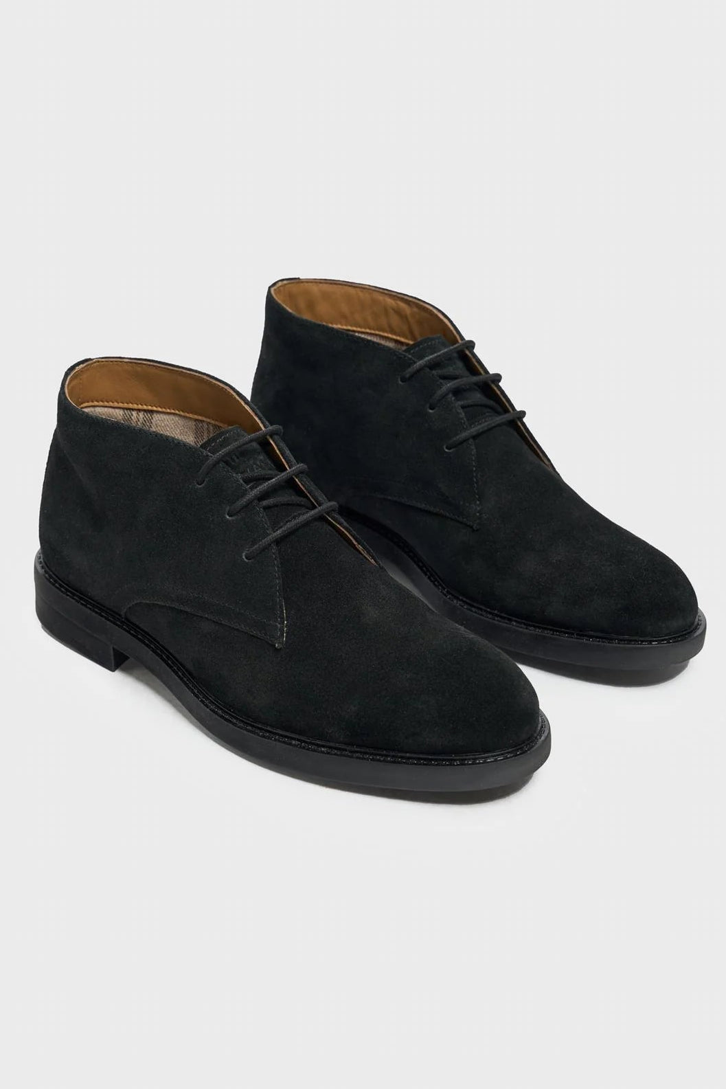 Men’s Suede Leather Chukka Boots - Fernando -Black Pair Picture