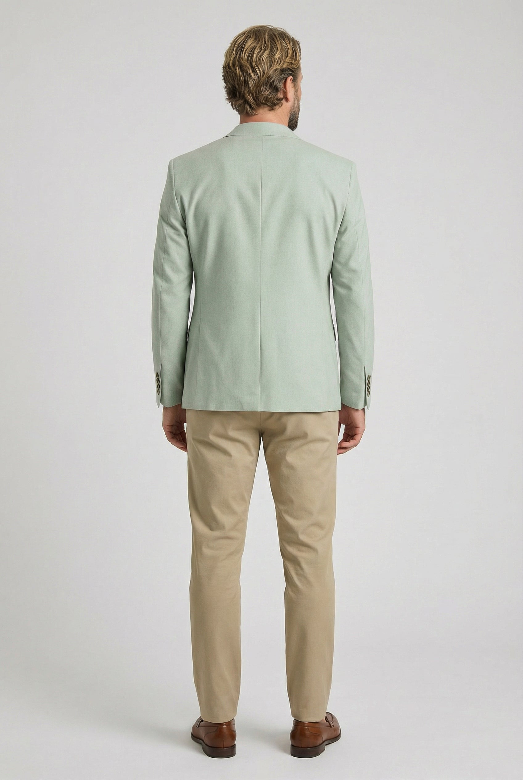 Men’s Tailored Fit Formal Suit Jacket - Belmont - Sage Green