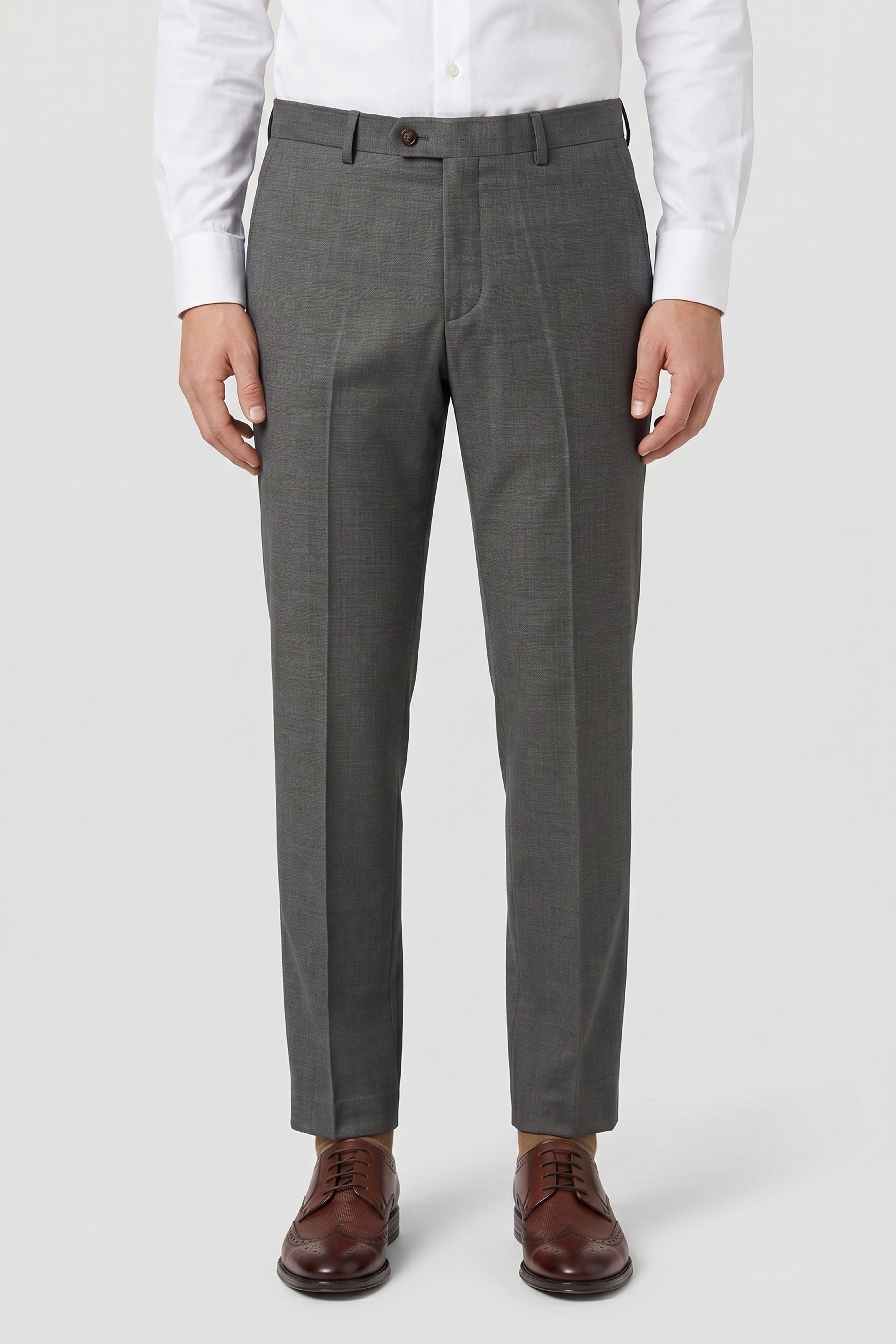 Men’s Twill Dress Trousers - Dark Green