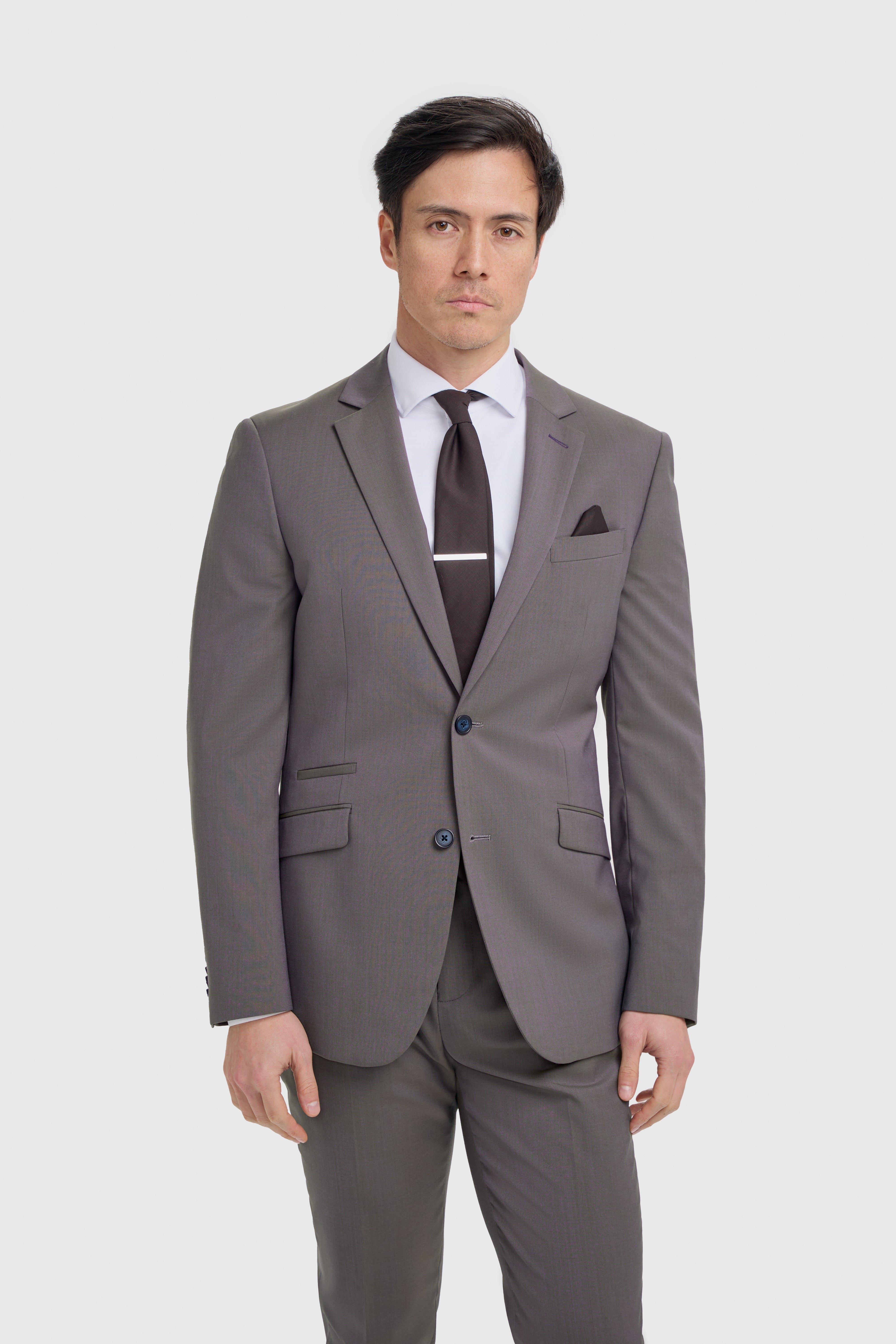 Men’s Wool 3-Piece Slim Fit Formal Suit - Bond – Hazel