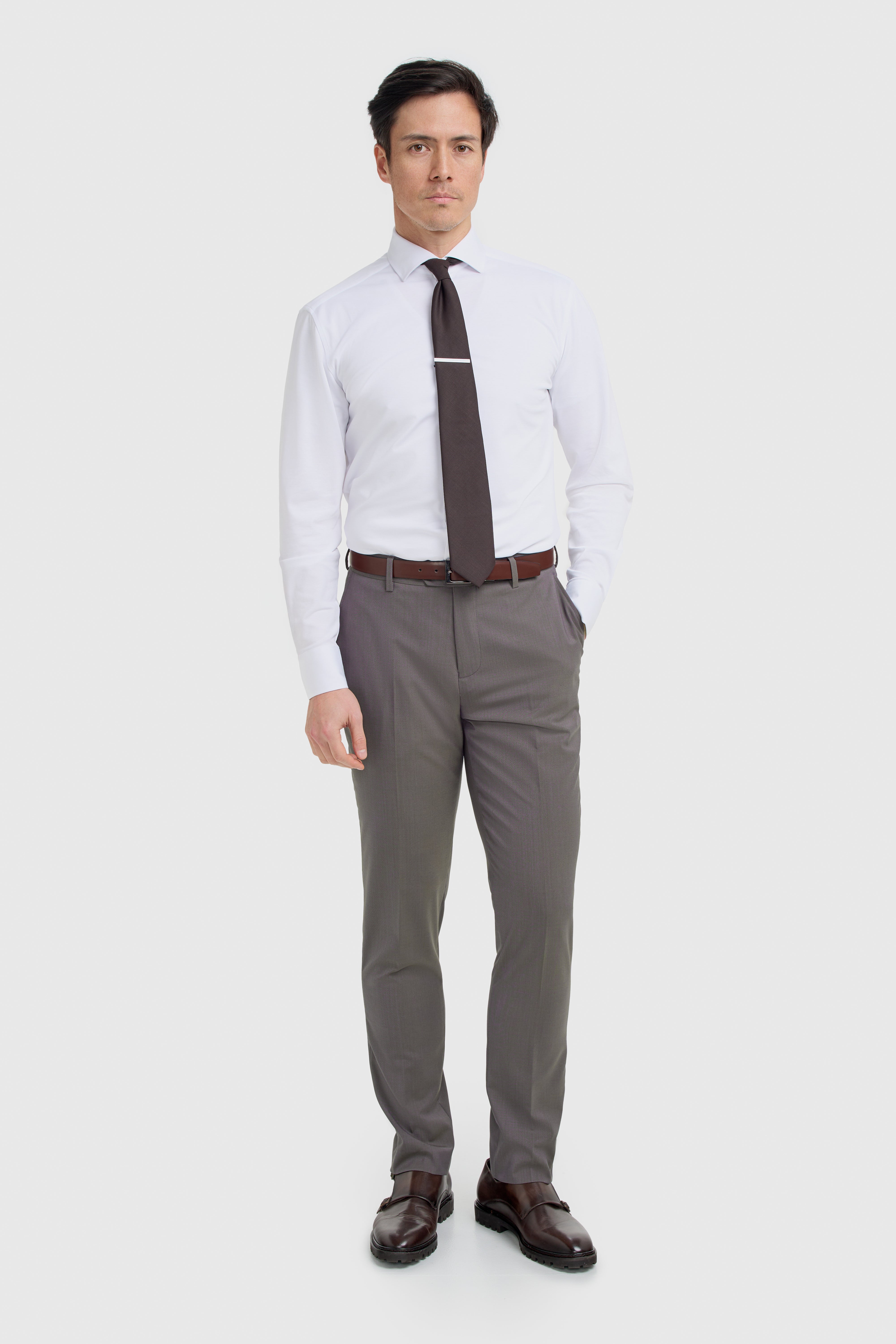 Men’s Wool 3-Piece Slim Fit Formal Suit - Bond – Hazel