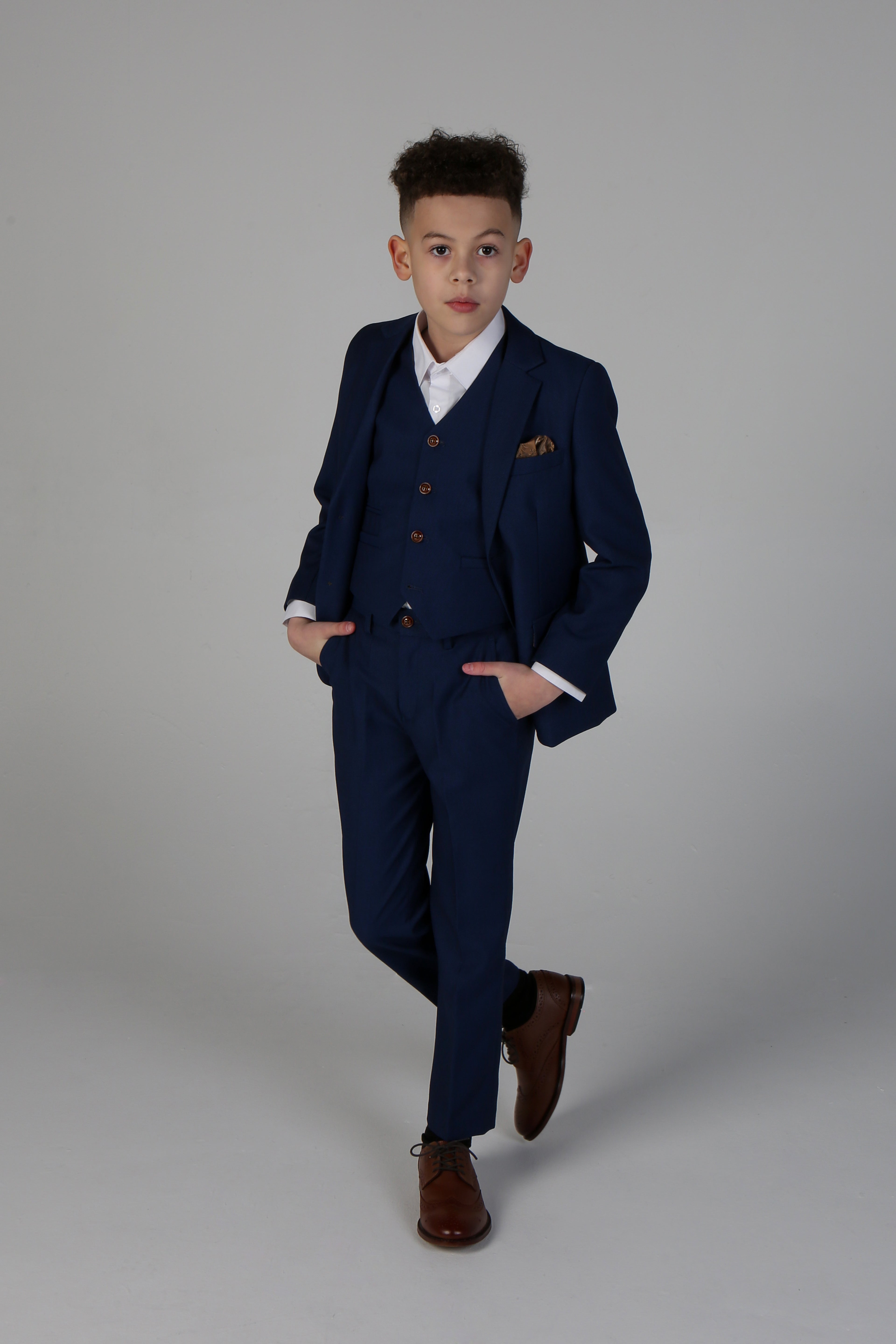 Father & Son Matching Tailored Fit 3-Piece Suit Set - Mayfair - Royal Blue
