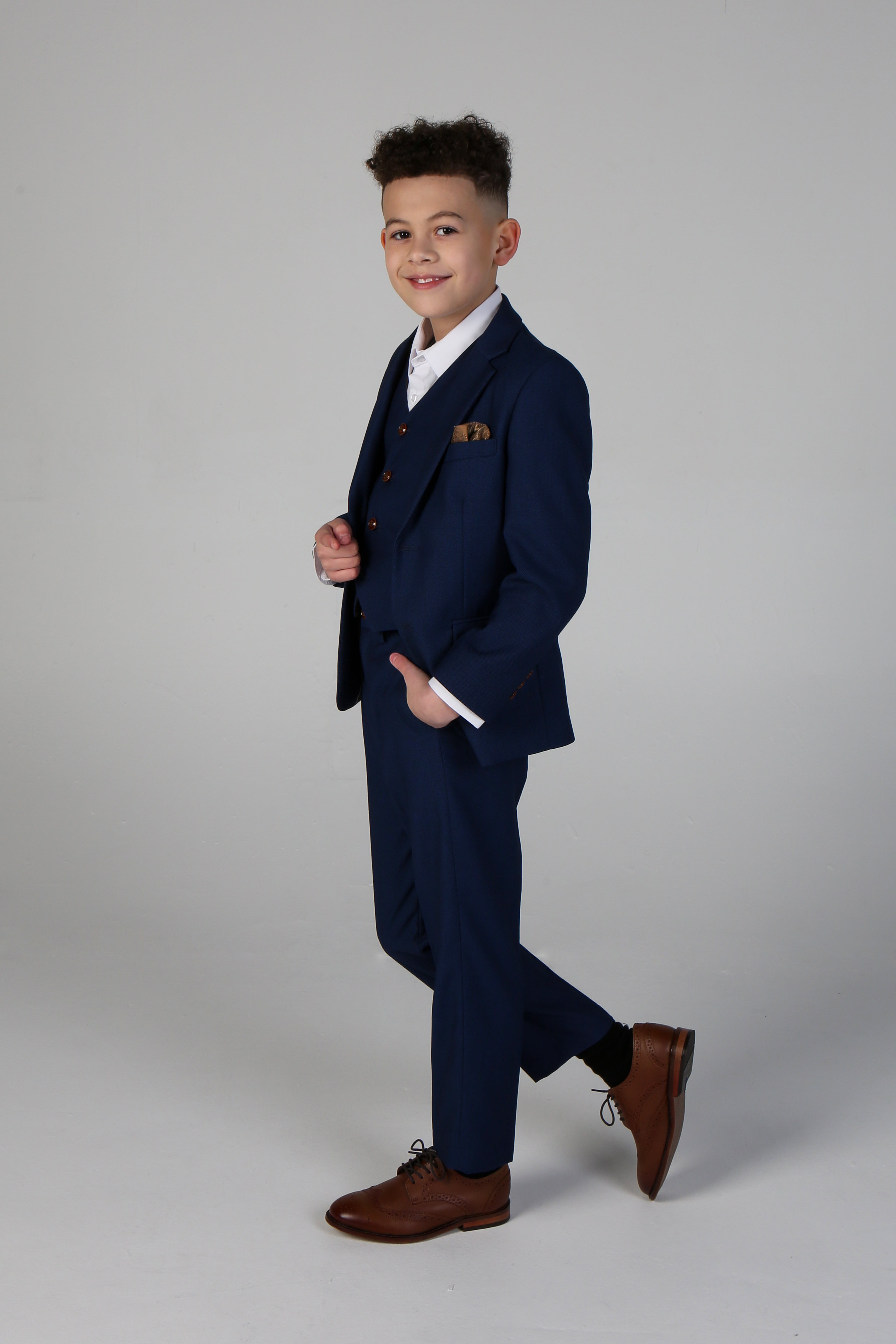 Father & Son Matching Tailored Fit 3-Piece Suit Set - Mayfair - Royal Blue
