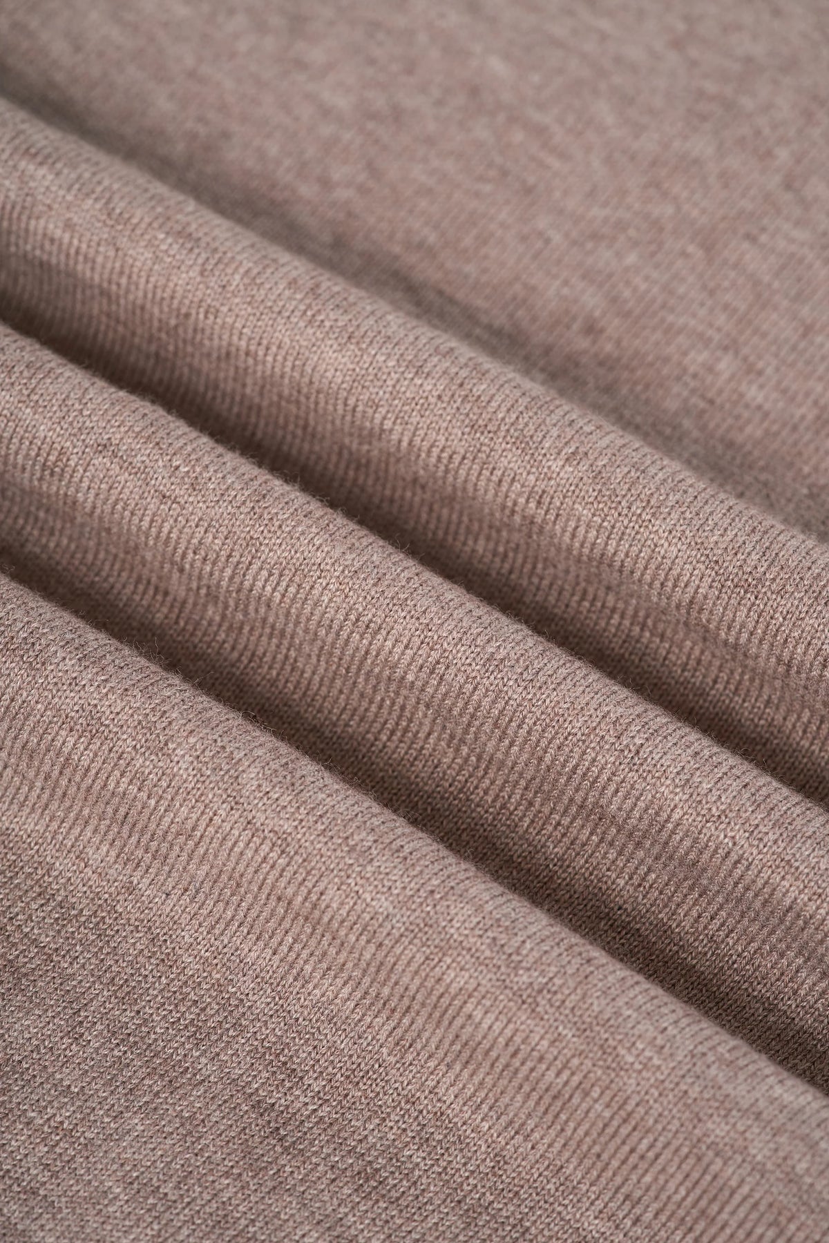 Men's Cotton Knitted Hooded Jumper – Cavani Pablo Light Brown fabric picture