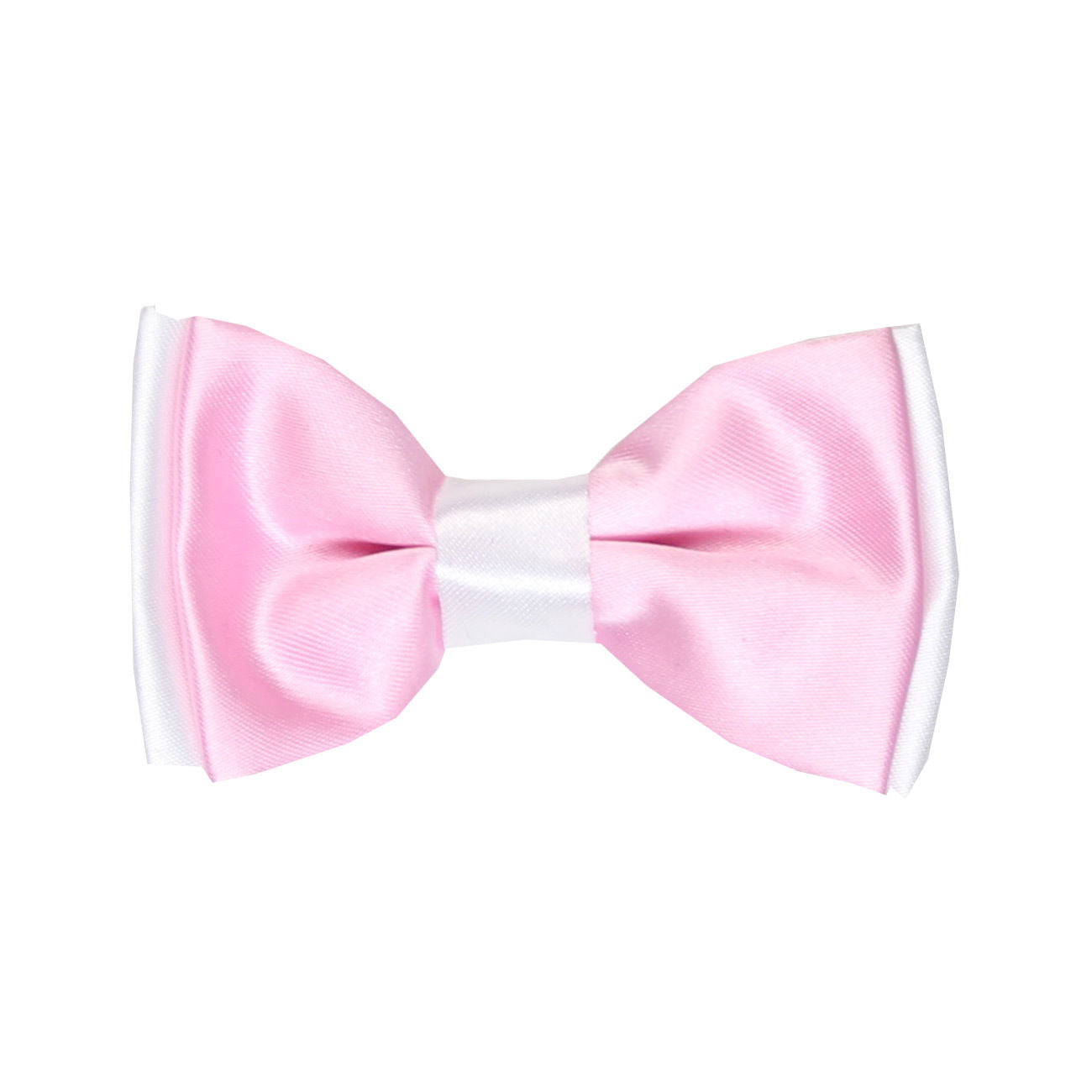 Boys Pre-Tied Adjustable Neck Strap Bowtie & Hanky Set - Black - White