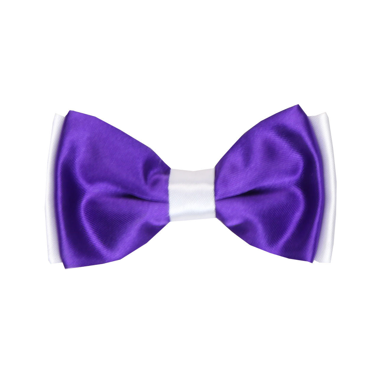 Boys Pre-Tied Adjustable Neck Strap Bowtie & Hanky Set - Black - White