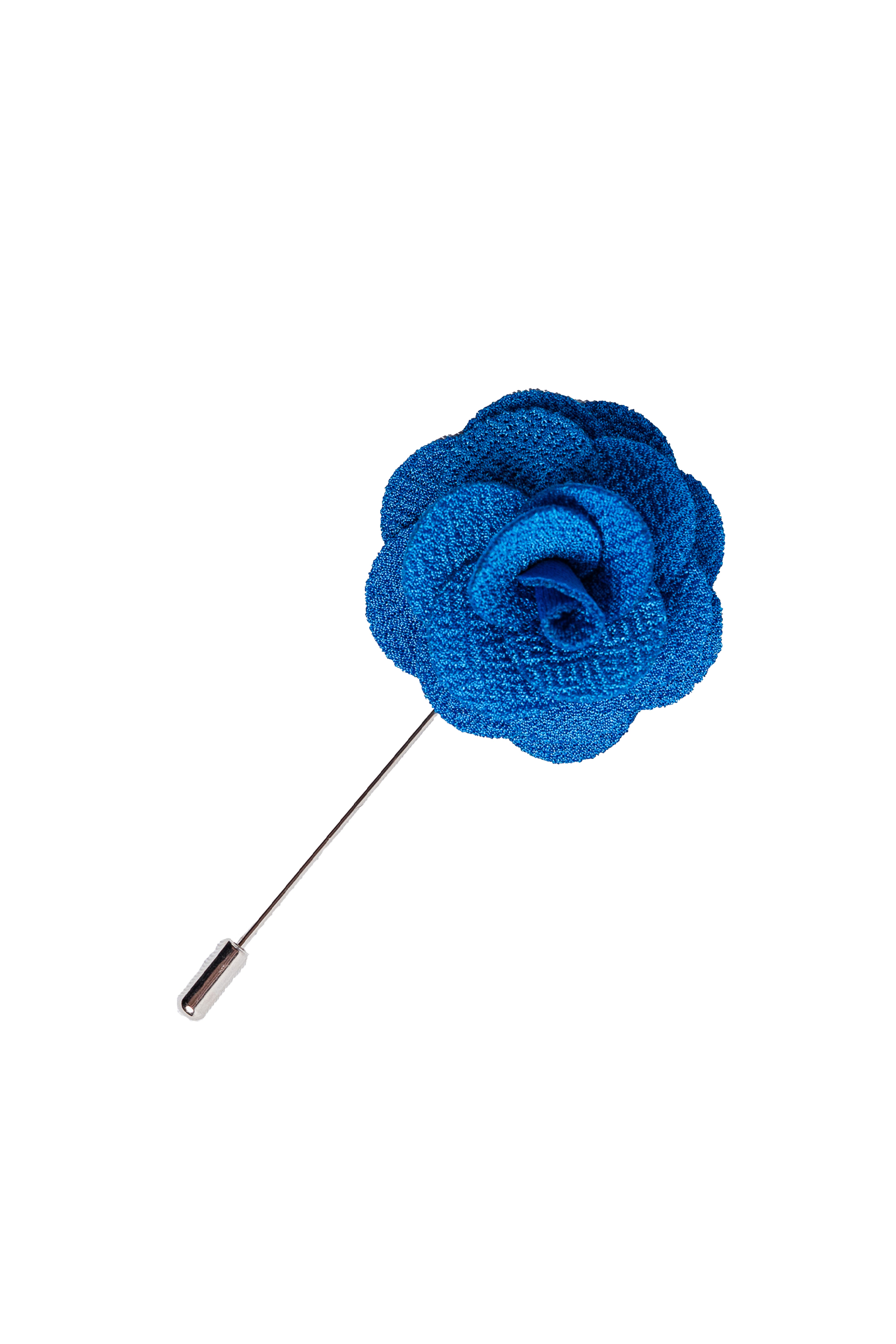 Unisex Flower Suit Blazer Lapel Pin - Blue  Picture