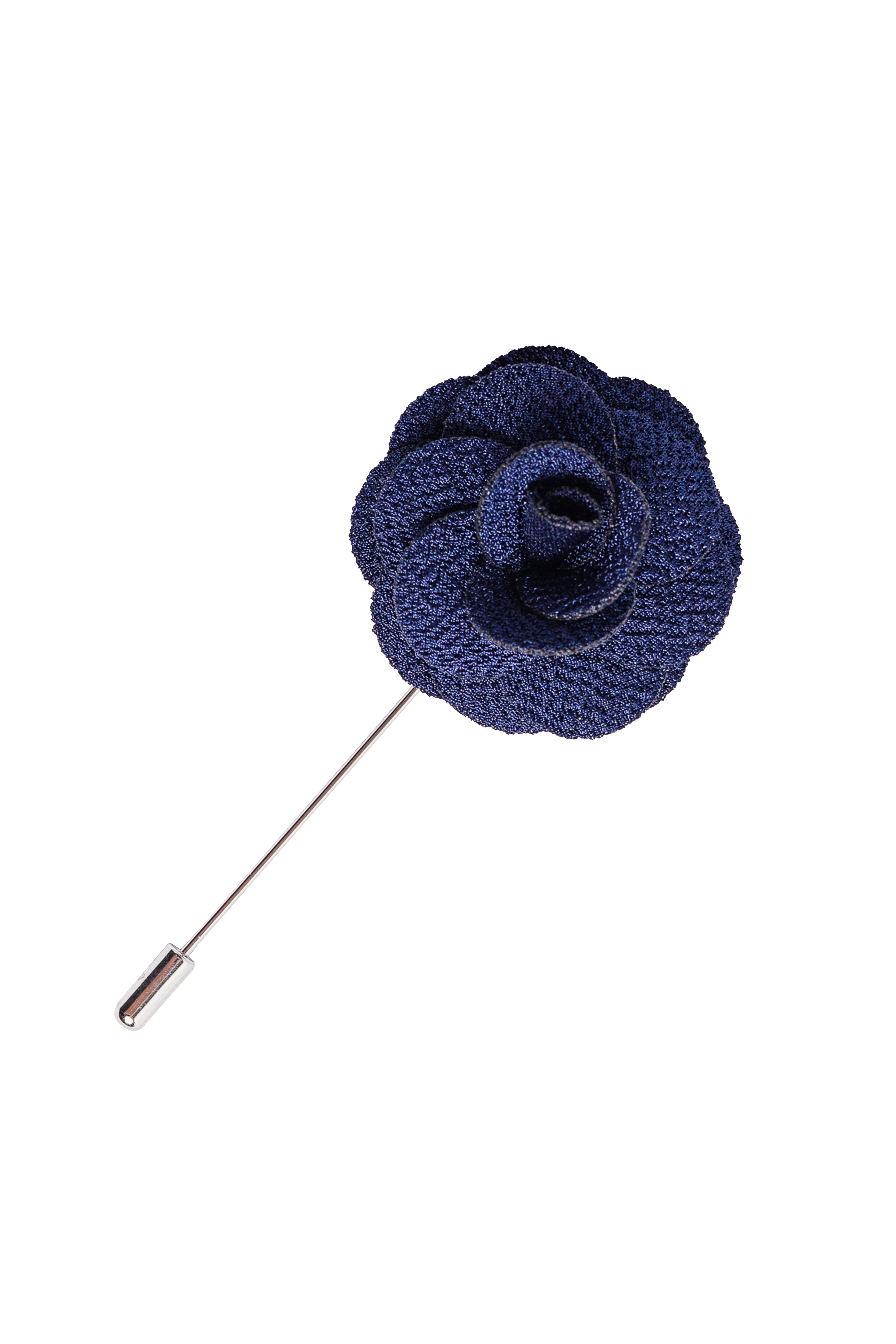 Unisex Flower Suit Blazer Lapel Pin - Navy Blue Picture