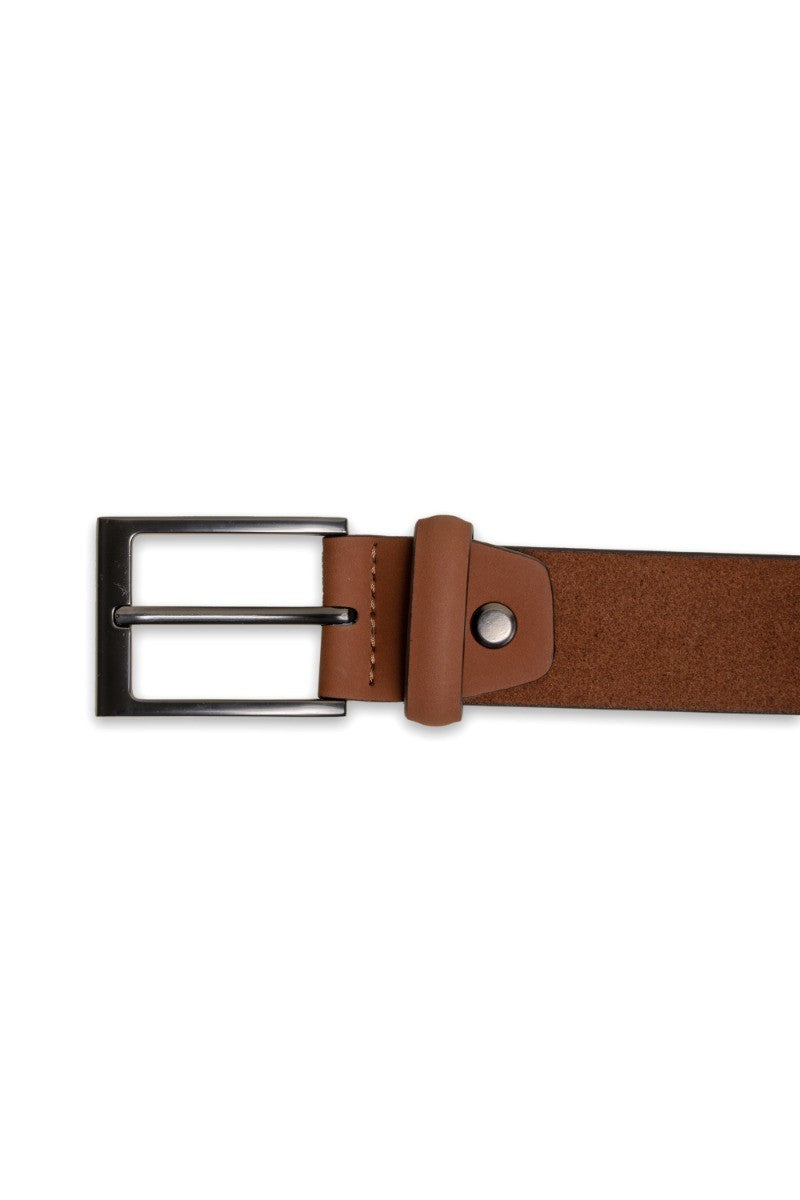 Men's Leather Belt Accessory - Rust Brown