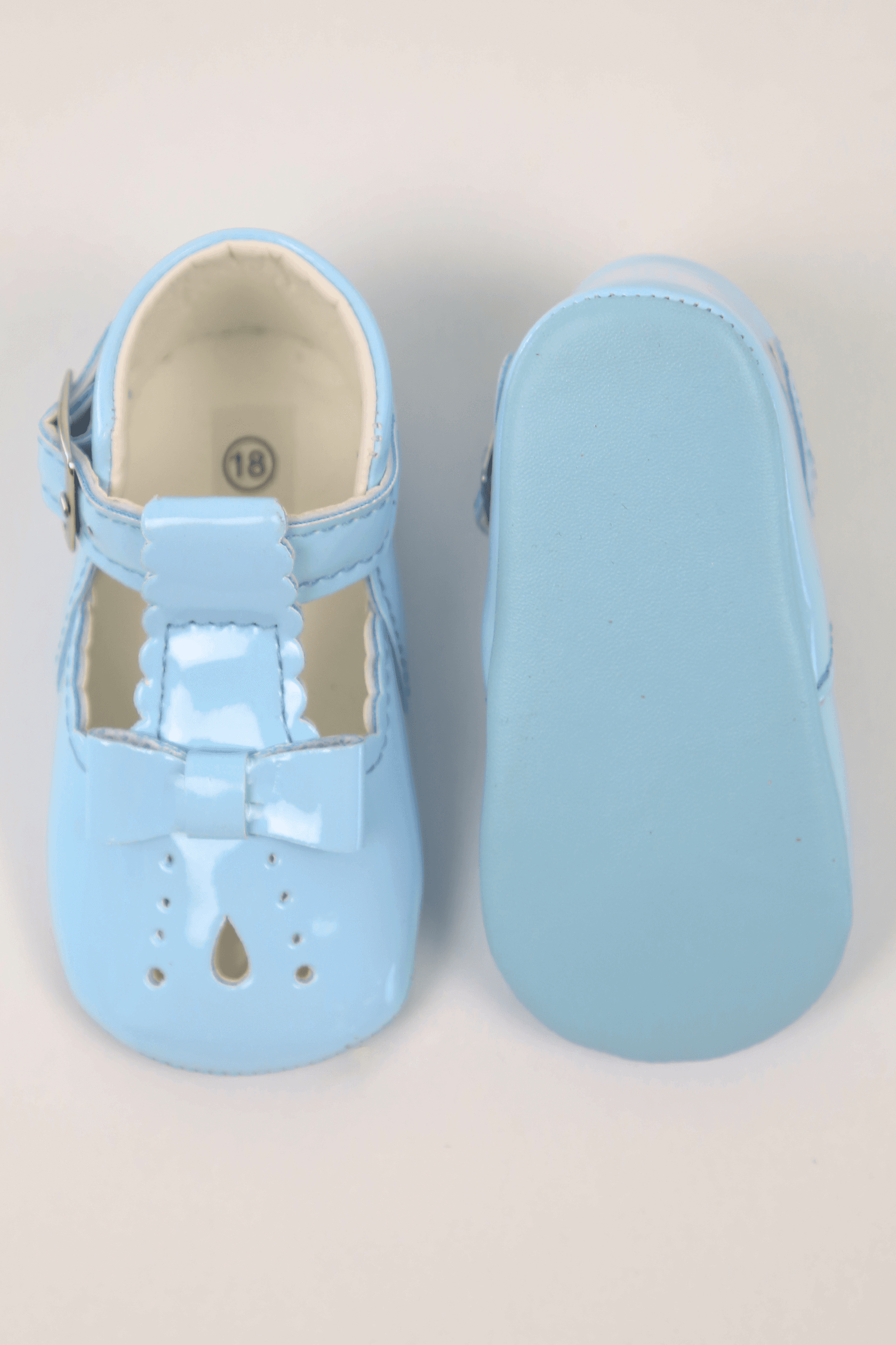 Unisex Baby Patent Shoes - HARPER - White