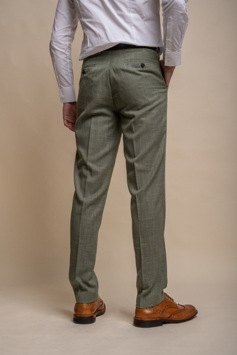 Men's Slim Fit Formal Suit - MIAMI Sage - Sage Green