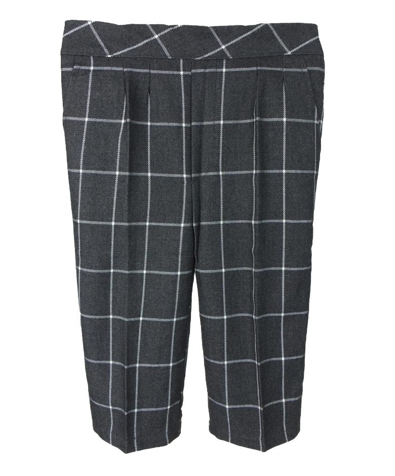 Baby Boys Vintage Windowpane Check Suit Set - Charcoal Grey