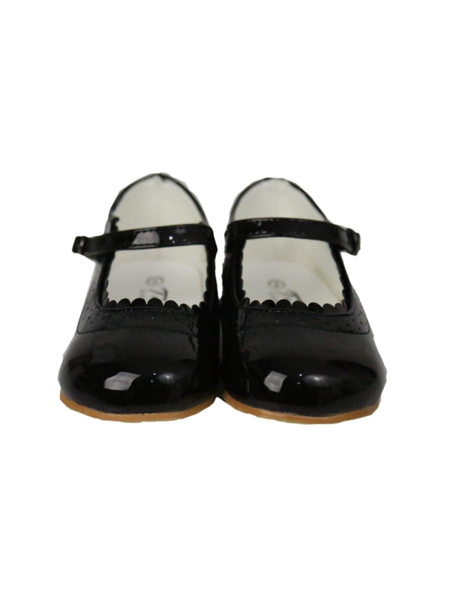 Girls Patent Mary Jane Shoes - Black