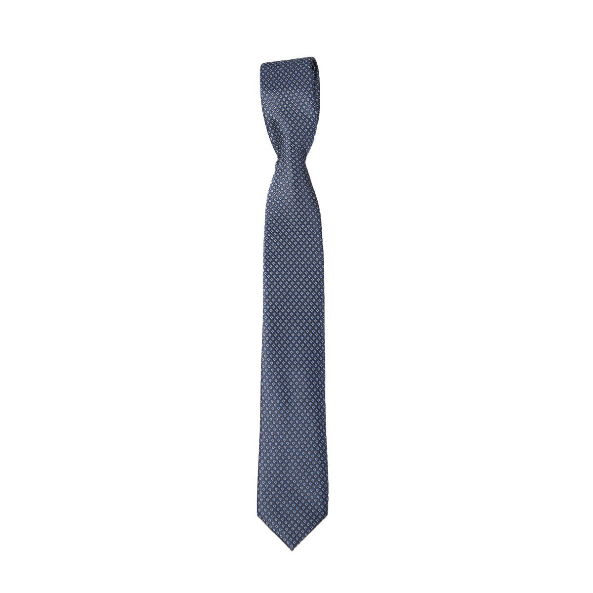 Boys Mixed Pattern Formal Tie & Hankie Set - Blue Diamond