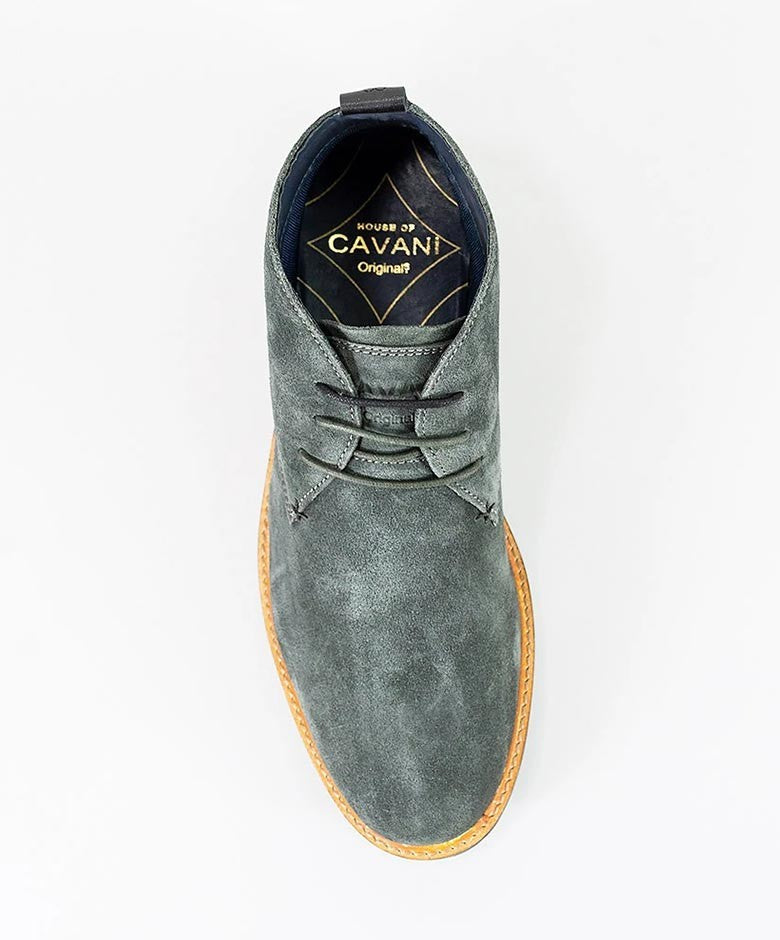 Men's Suede Chukka Boots - SAHARA - Grey