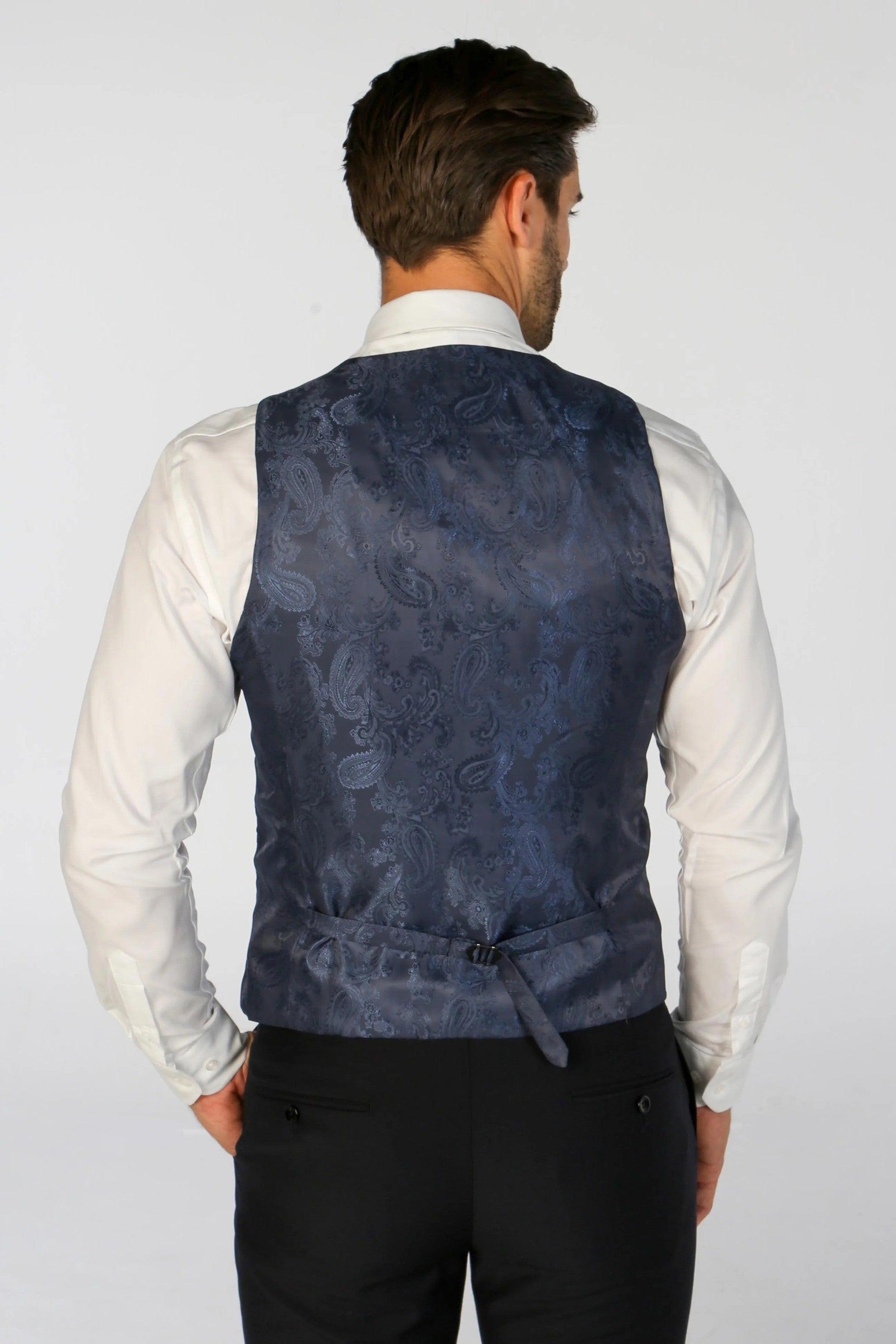 Men’s Tailored Fit Waistcoat – PARKER - Navy Blue