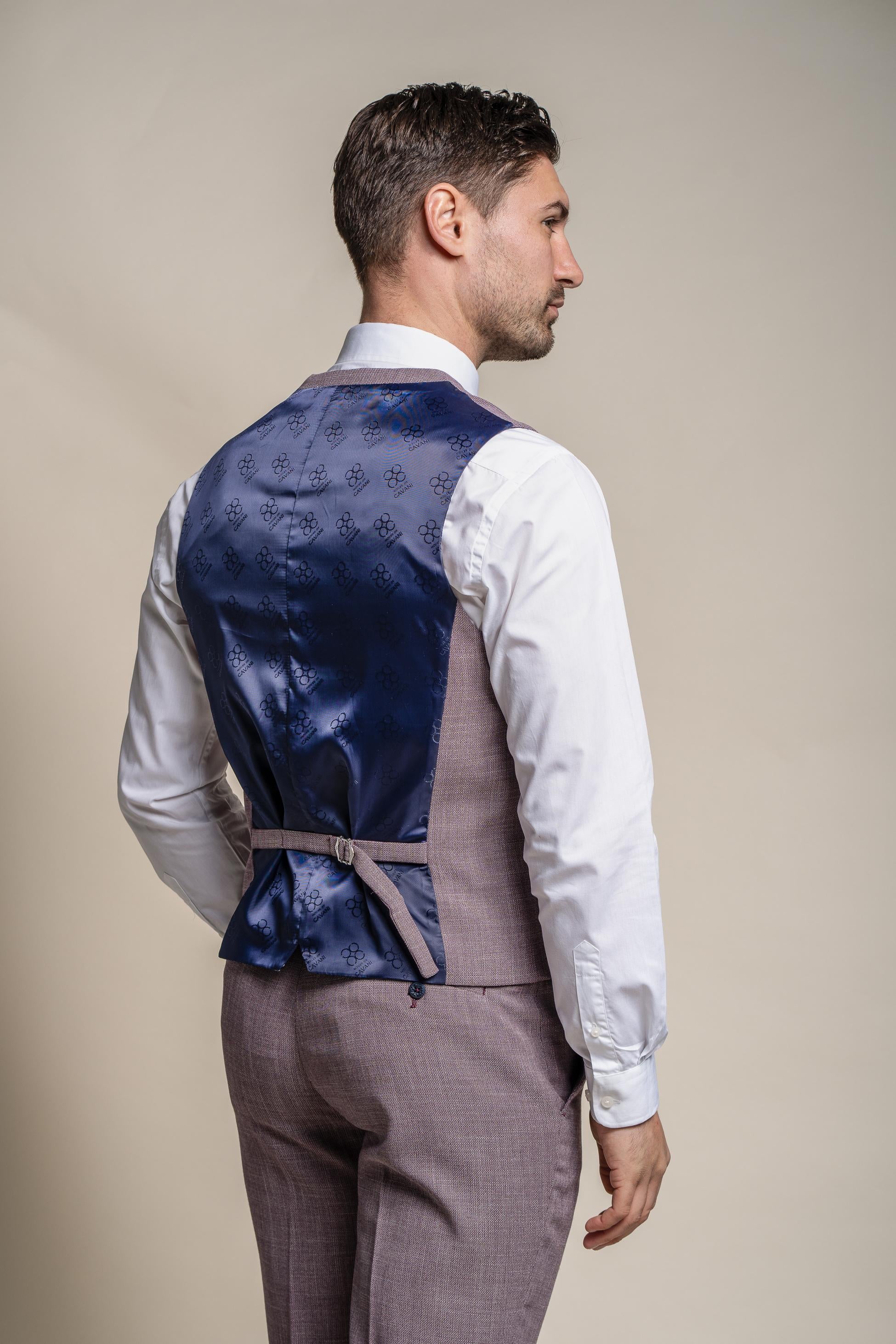 Men's Slim Fit Formal Waistcoat- MIAMI - Lilac