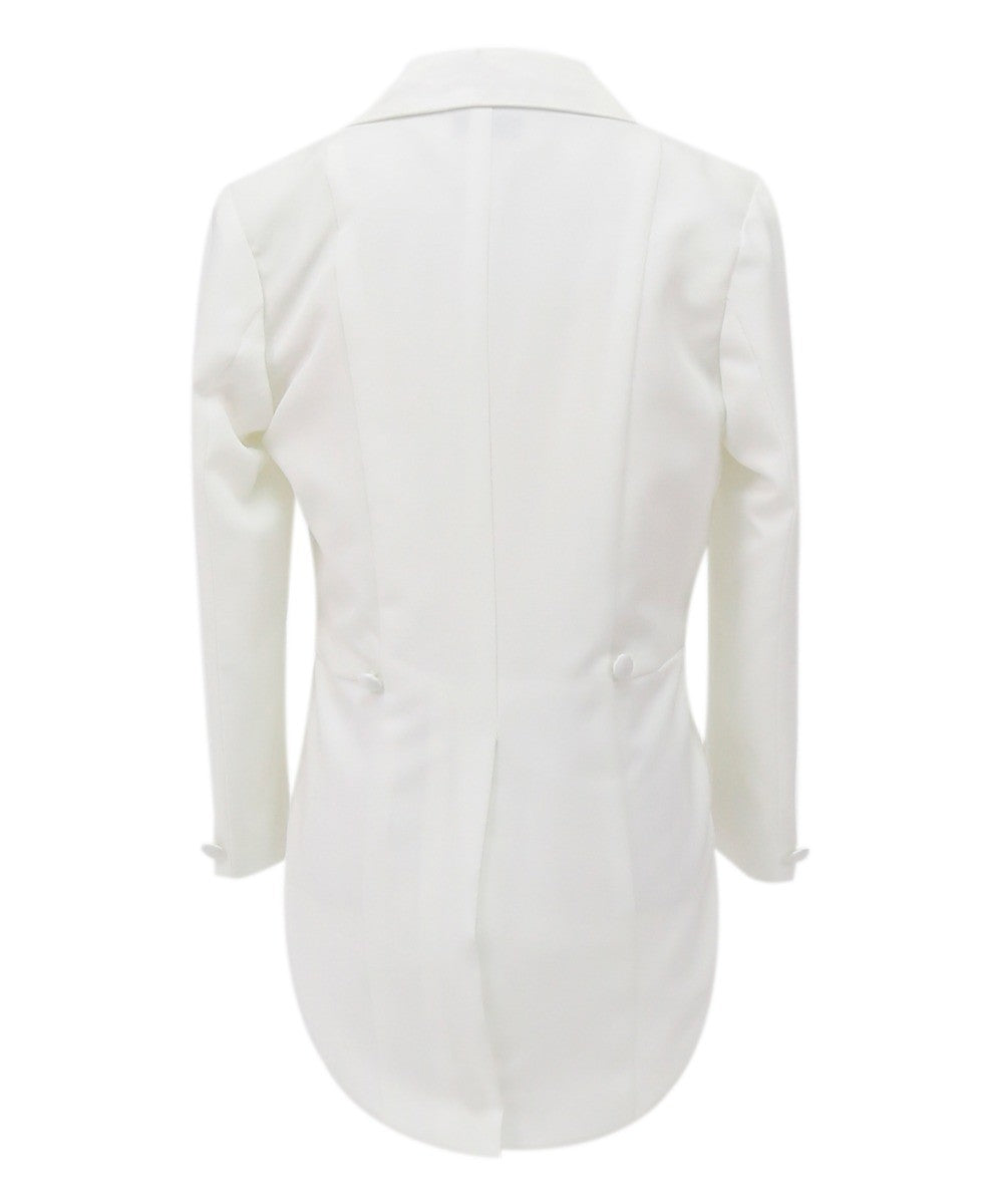 Boys Tuxedo Tail Suit - White