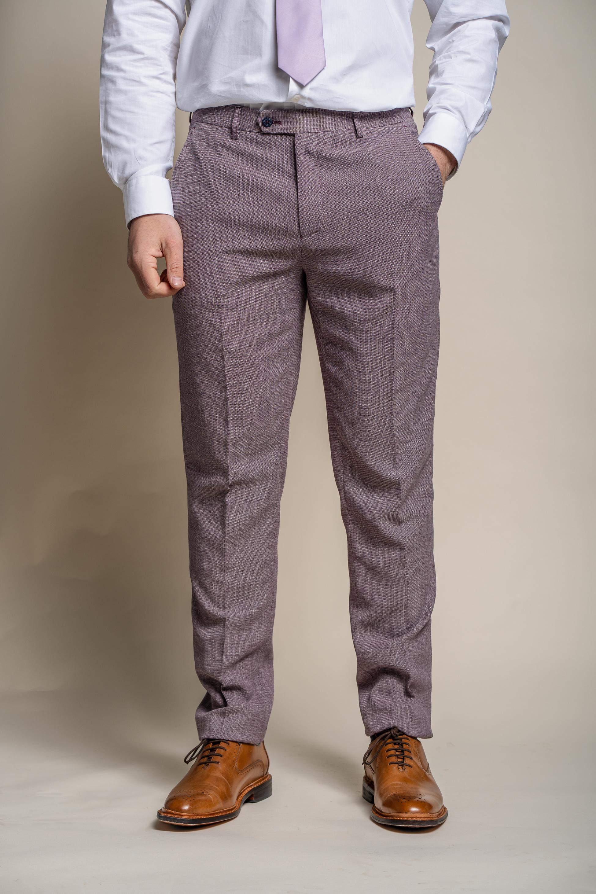 Men's Slim Fit Formal Suit - MIAMI - Lilac