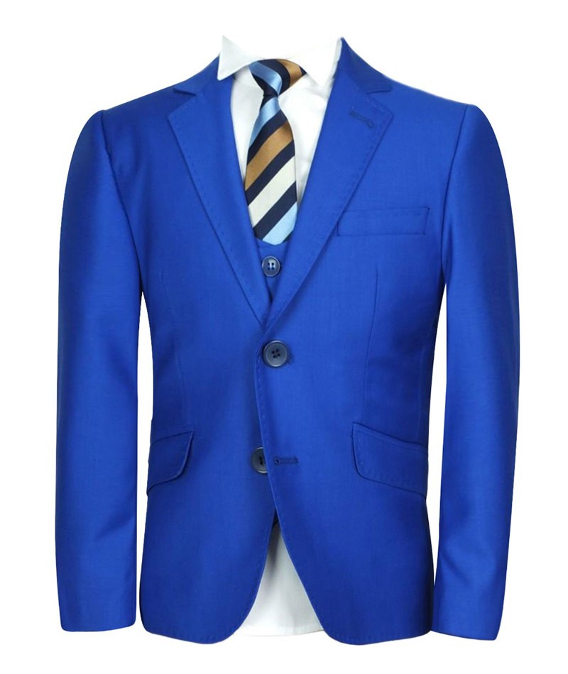 Boys Formal Suit Set - Saks Blue