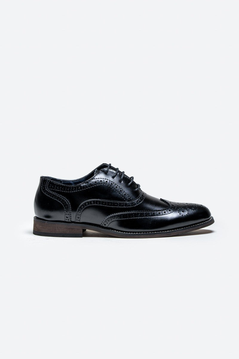 Men's Oxford Brogue Shoes - CLARK - Black