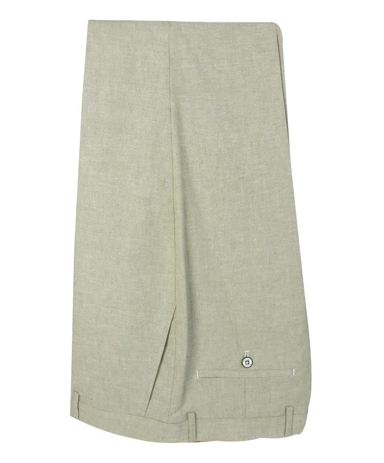 Men's Slim Fit Linen Trousers - ETHAN - Beige