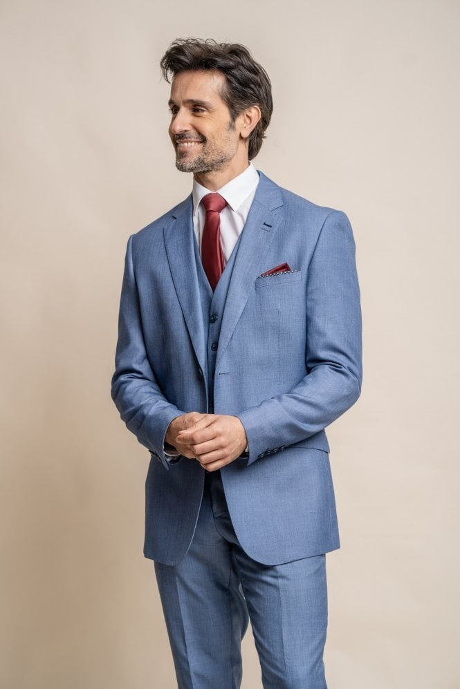 Men's Slim Fit Suit - BLUE JAY - Jay Blue