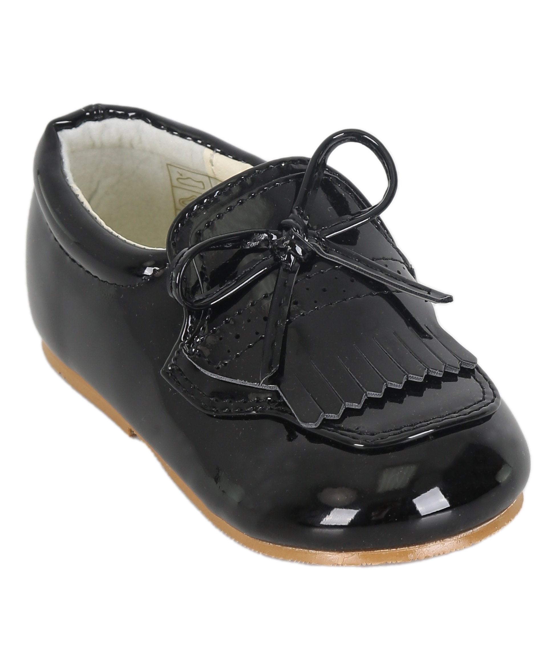 Baby Boys Pre- walker Patent Loafer - ADAM - Black