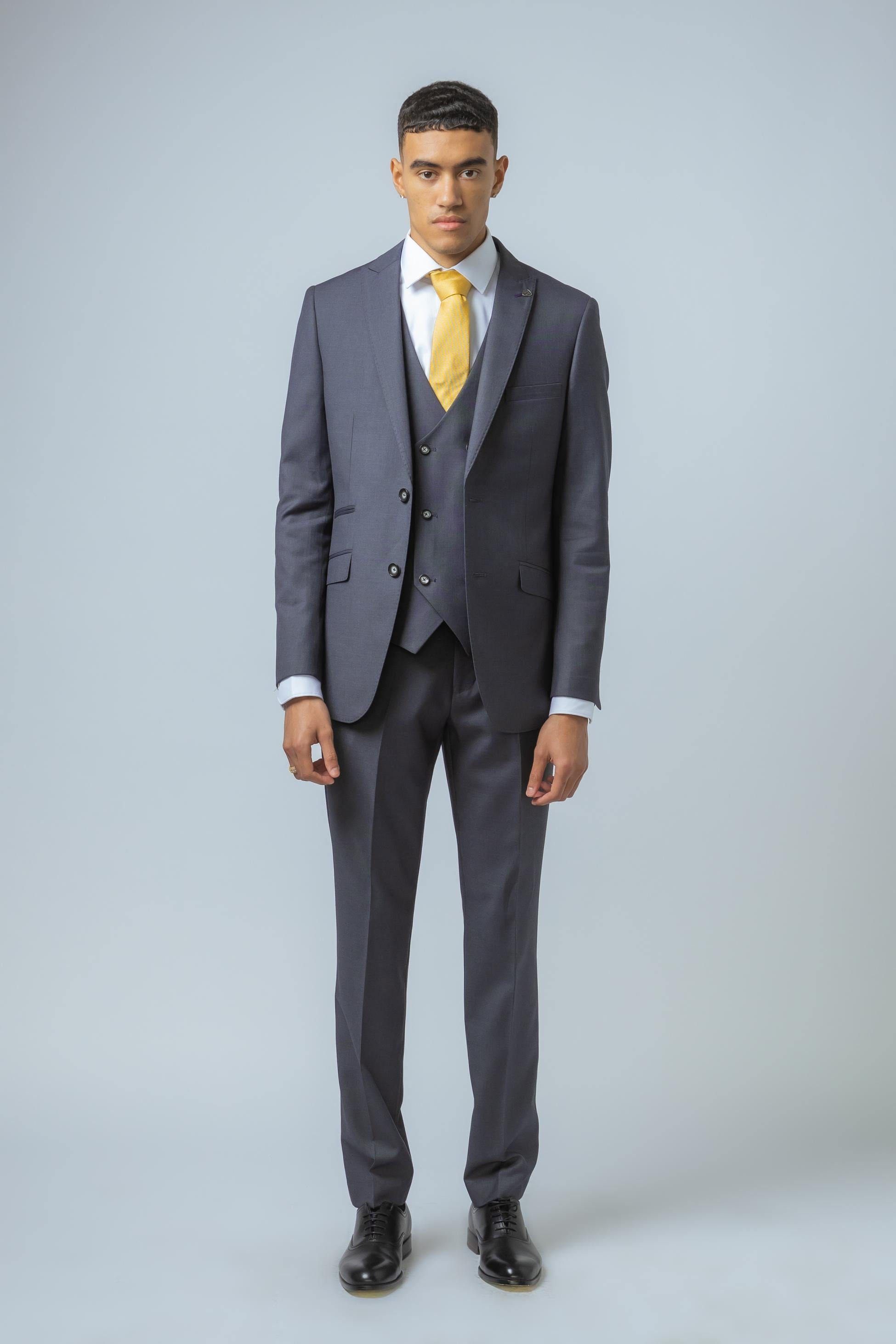 Men's Formal Grey Suit Jacket - DYLAN - Grey