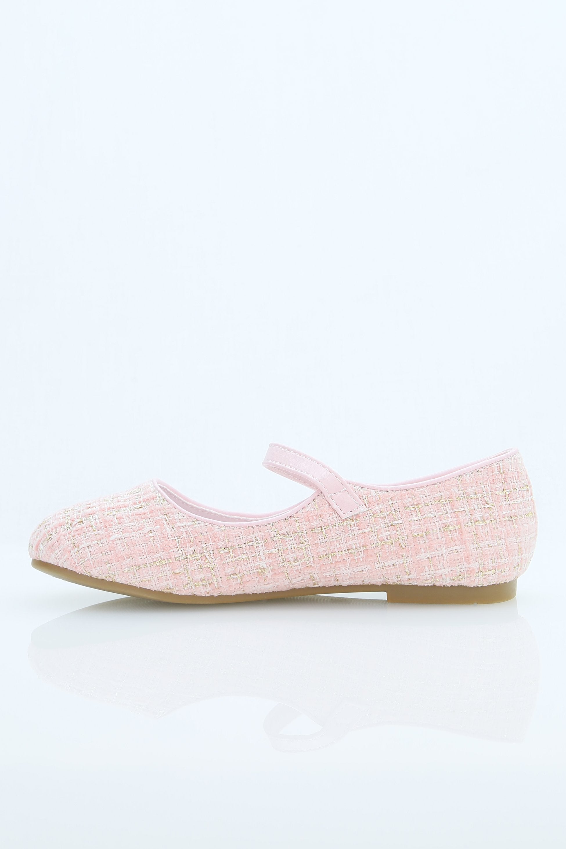 Girls' Tweed Flats Mary Jane Shoes - SUZANNE - Pink