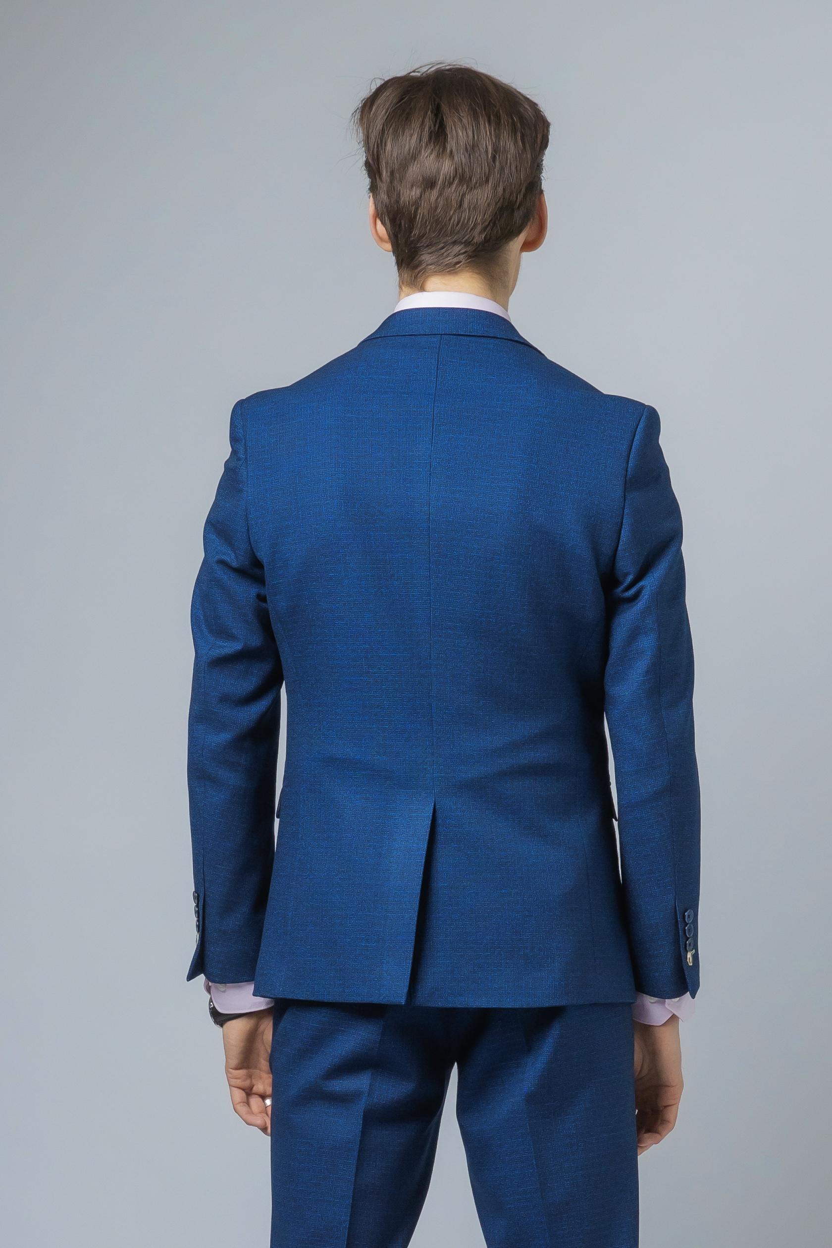 Men's Slim Fit Blue Suit Jacket - MATEO - Indigo Blue