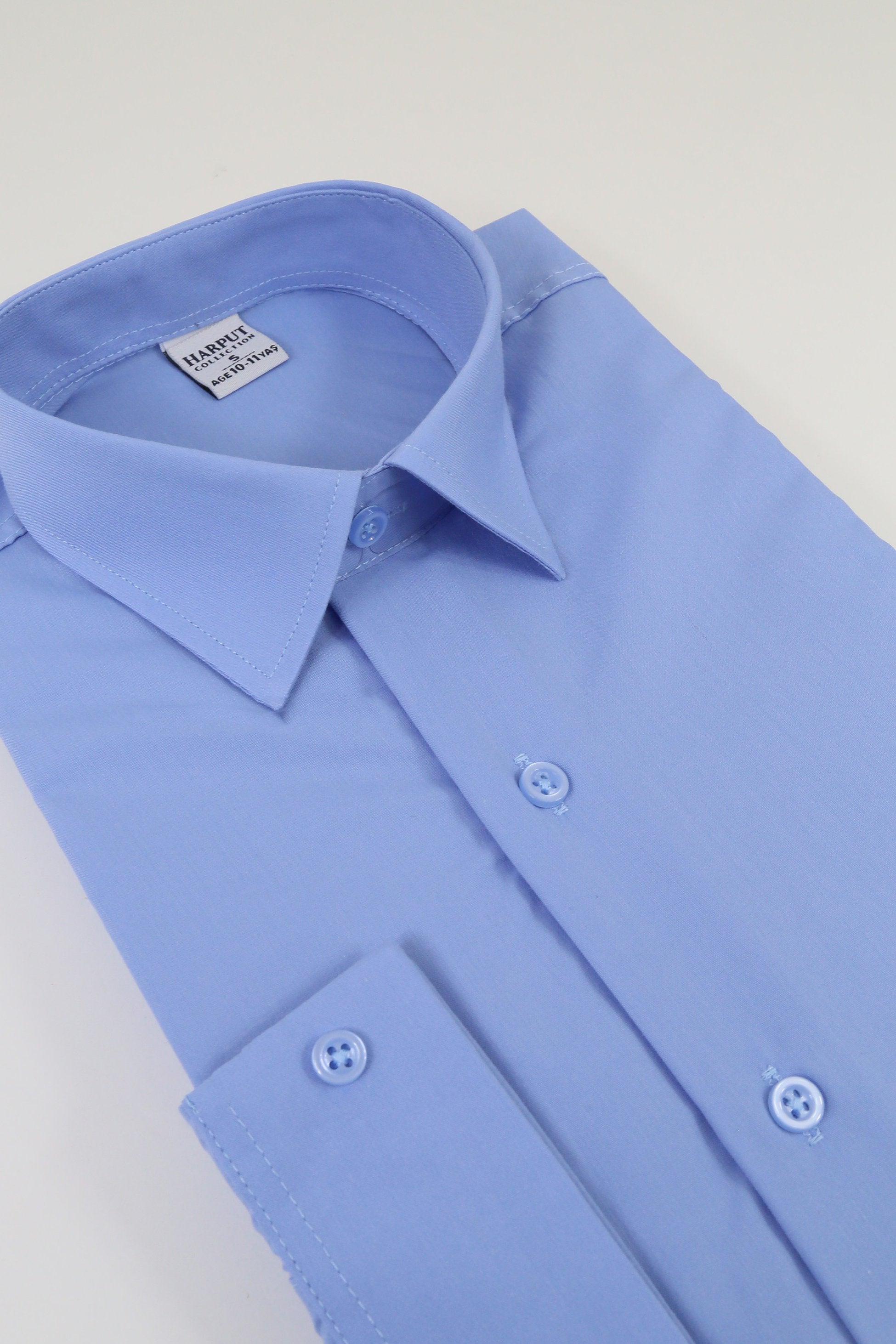 Boys Classic Collar Dress Shirt - Harput - Blue