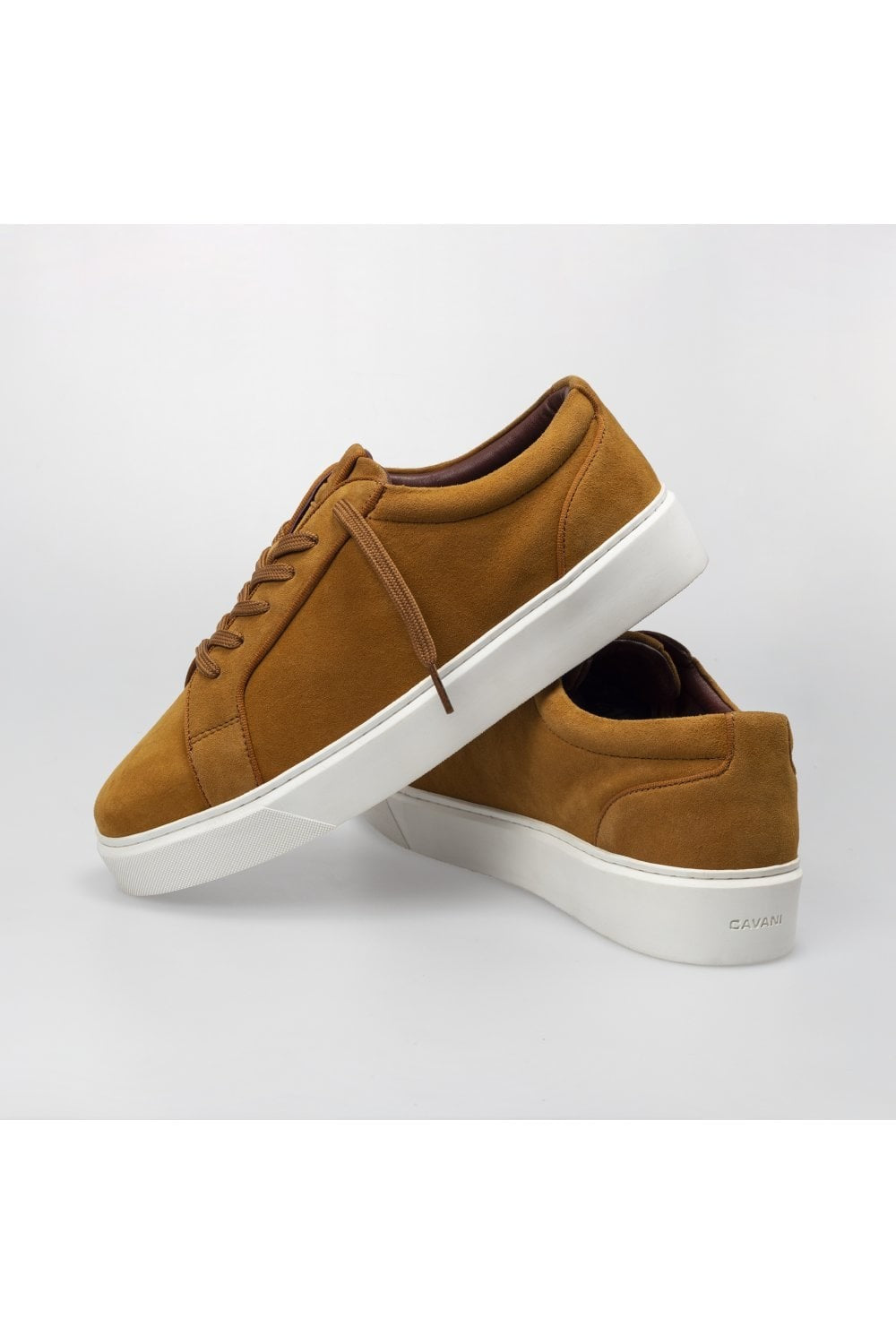 Men's Thick Rubber Sole Lace Up Sneakers - Mustard