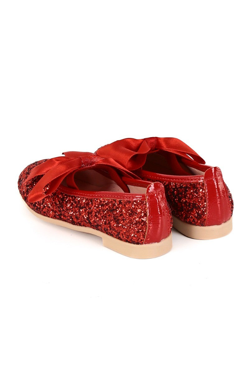 Girls Sequin Ballerina Flat Pumps - LOLA - Multi Colour