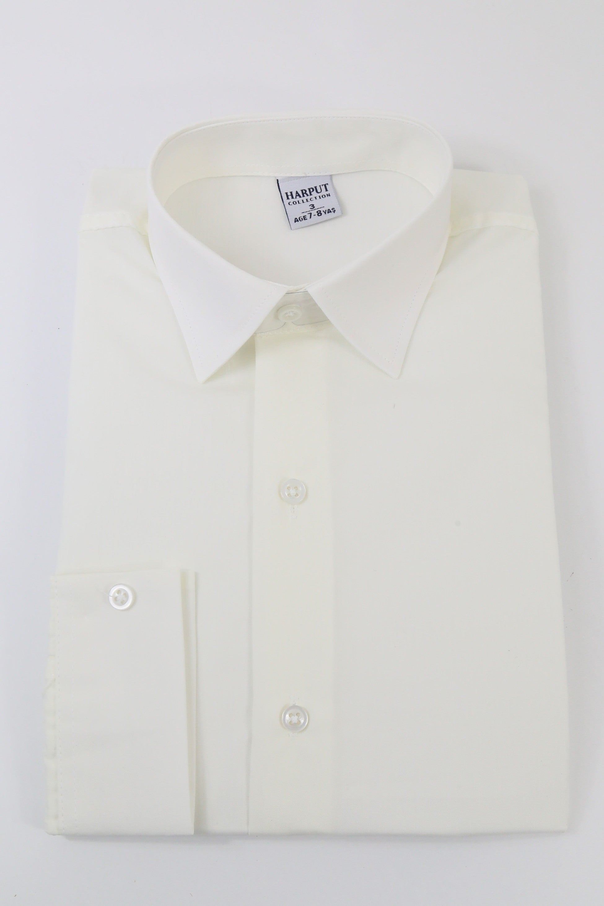 Boys Classic Collar Dress Shirt - Harput - Ivory