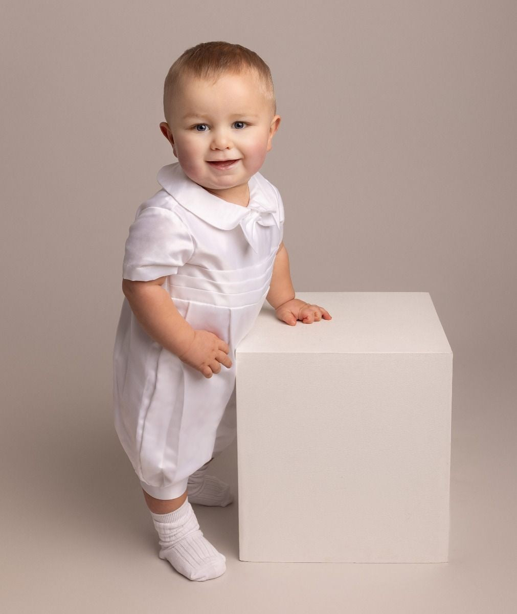 Baby Boys White Christening Outfit Set - LIAM - White