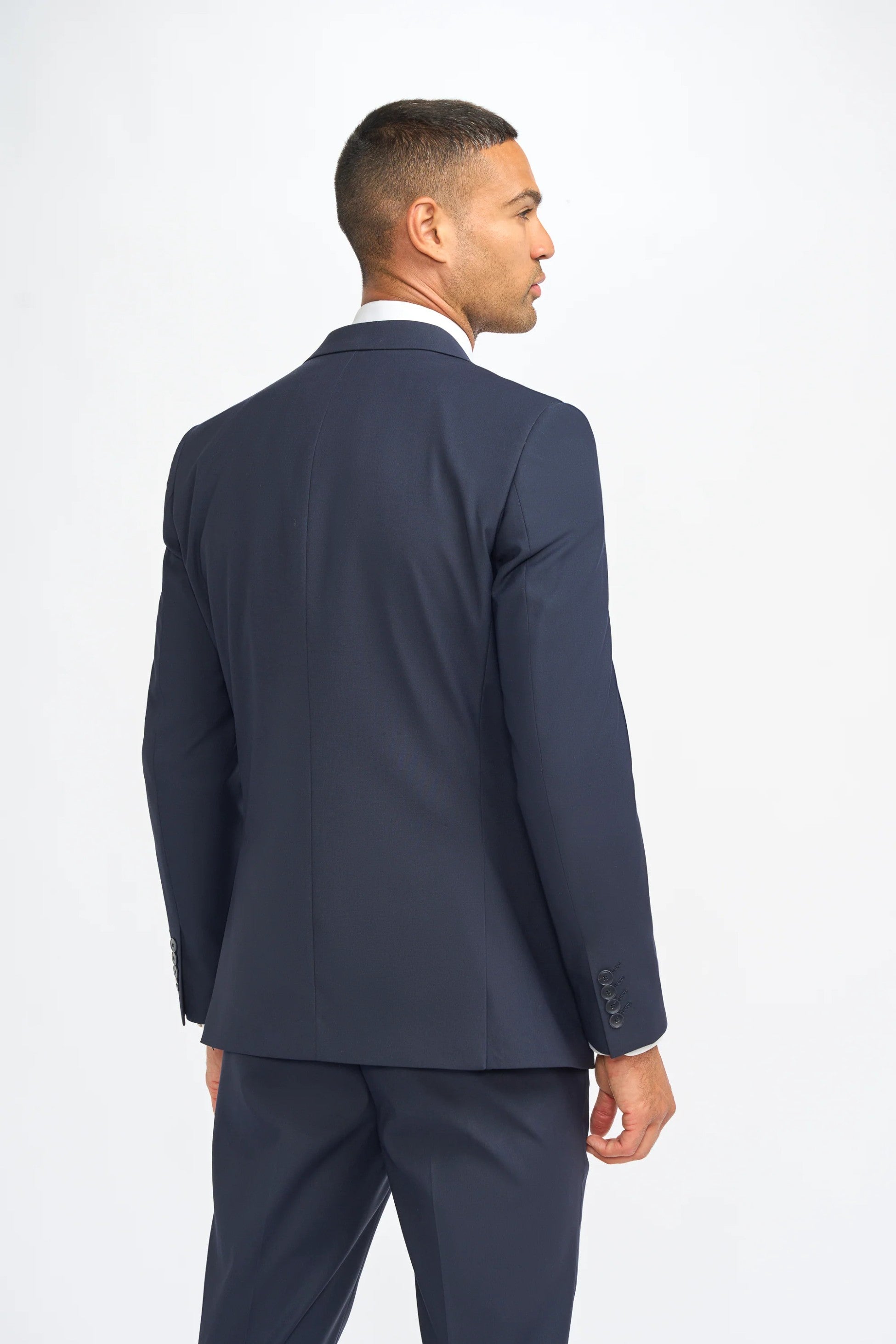 Premium Slim Fit Men's Suit – MALIBU - Navy Blue