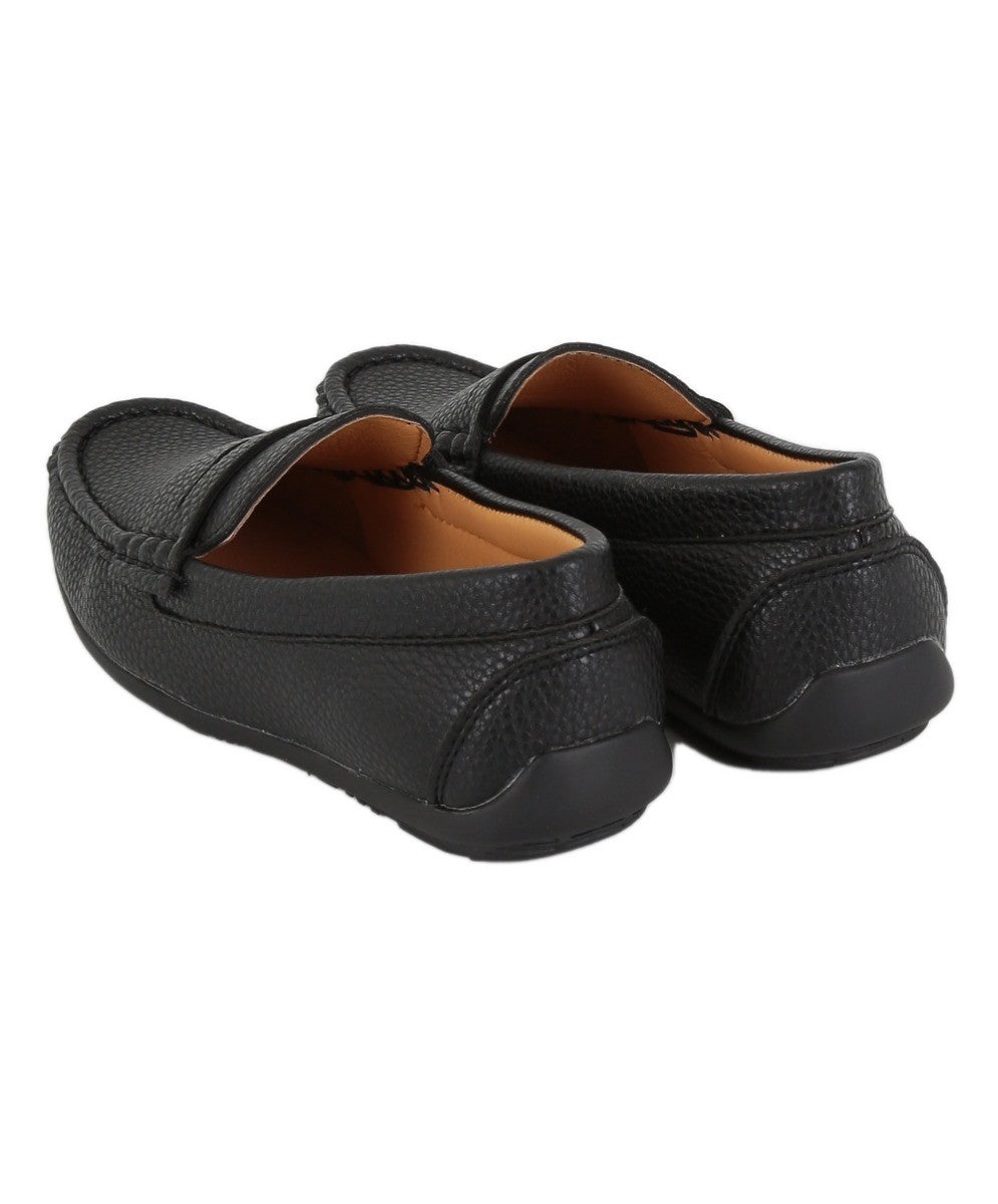 Boys Leather Penny Loafer - HUGO - Black