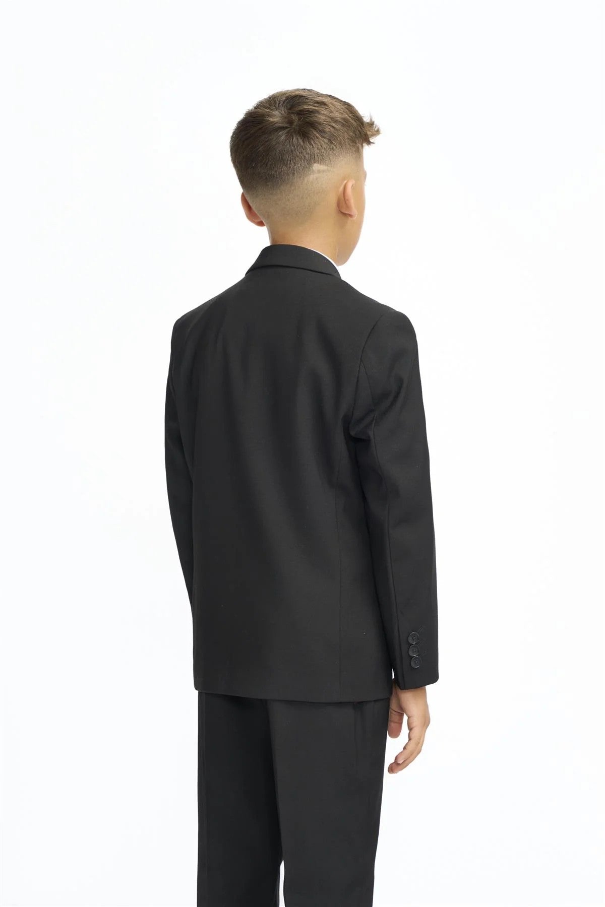 Premium Slim Fit Boys Suit – MALIBU - Black