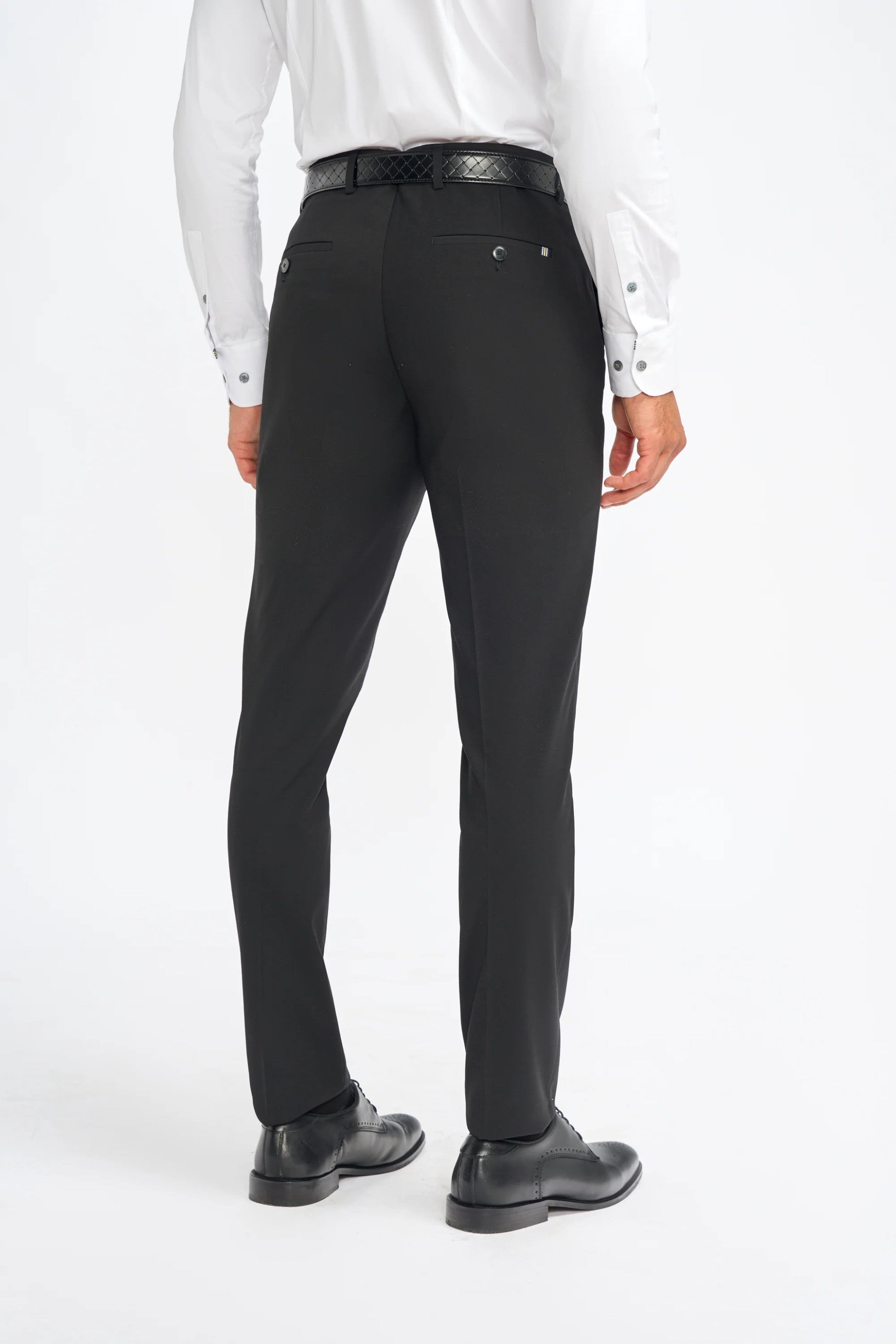 Premium Slim Fit Men's Suit – MALIBU - Black