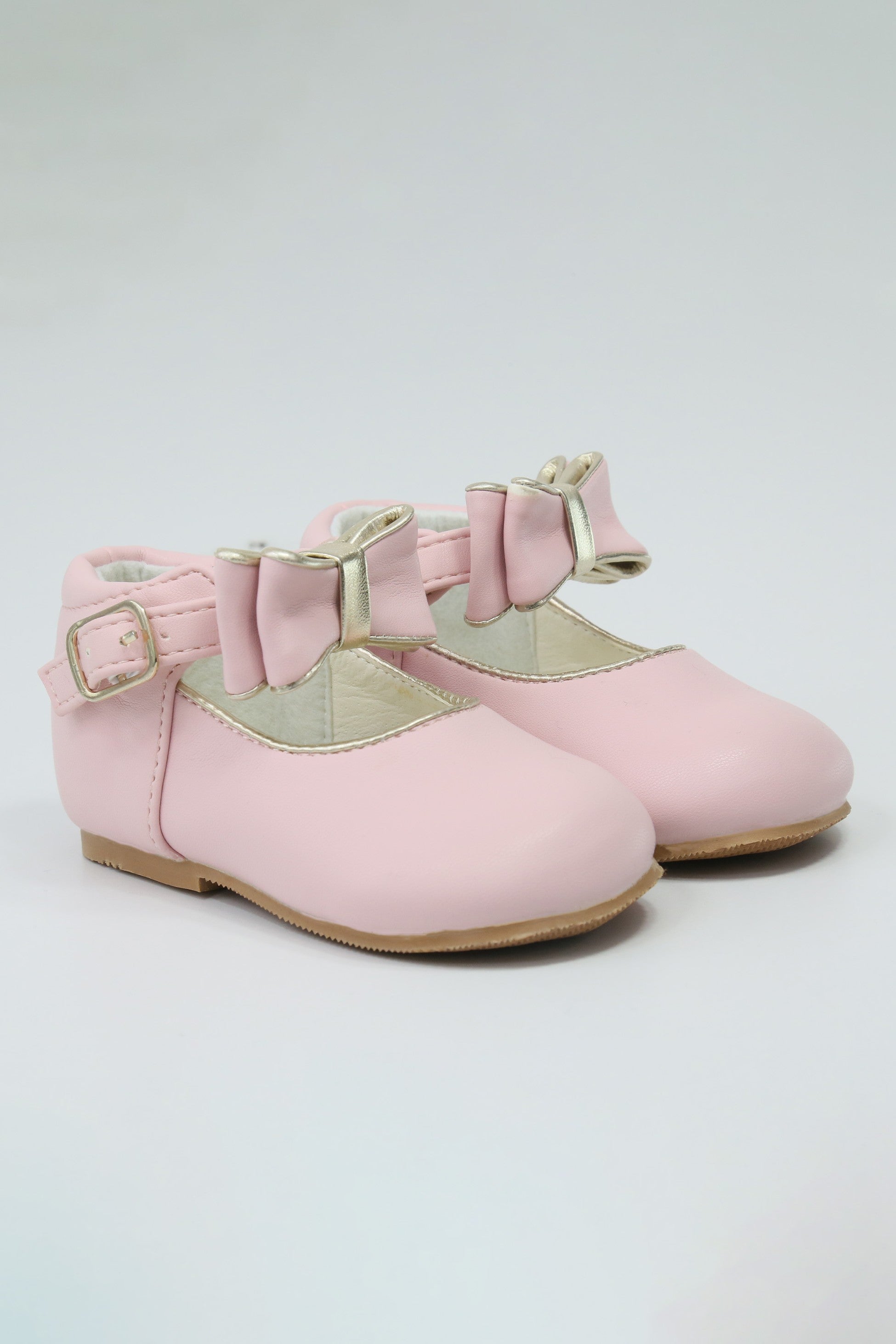 Chic Baby Girls Bow Buckle Shoes - SKY - Pink