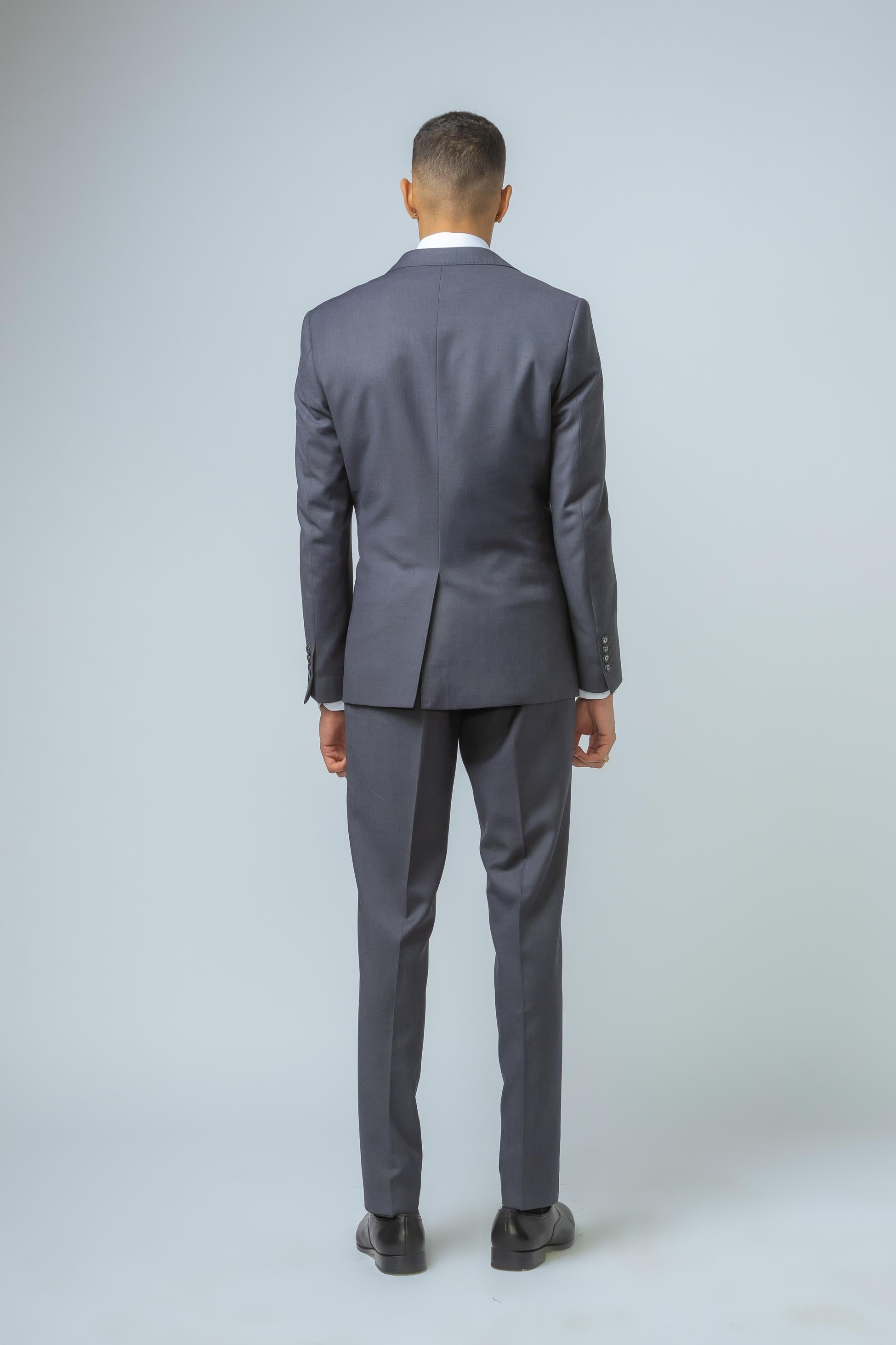 Men's Formal Grey Suit Jacket - DYLAN - Grey