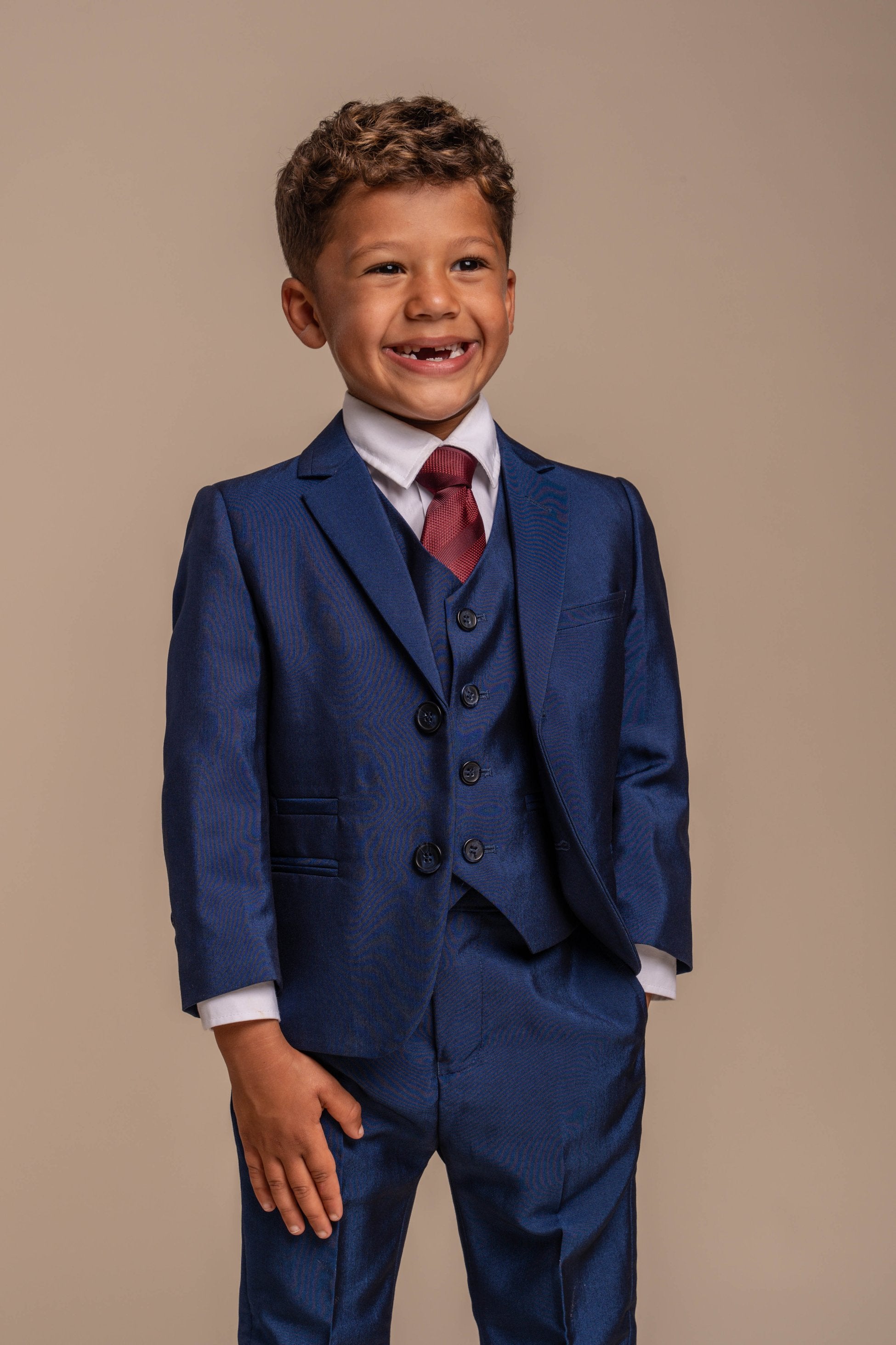 Boys Slim Fit Royal Blue Suit - FORD