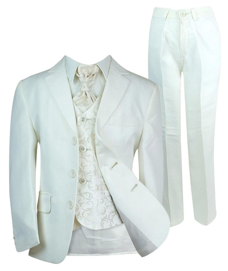 Boys All In One Communion Tailored Fit Suit - Ivory