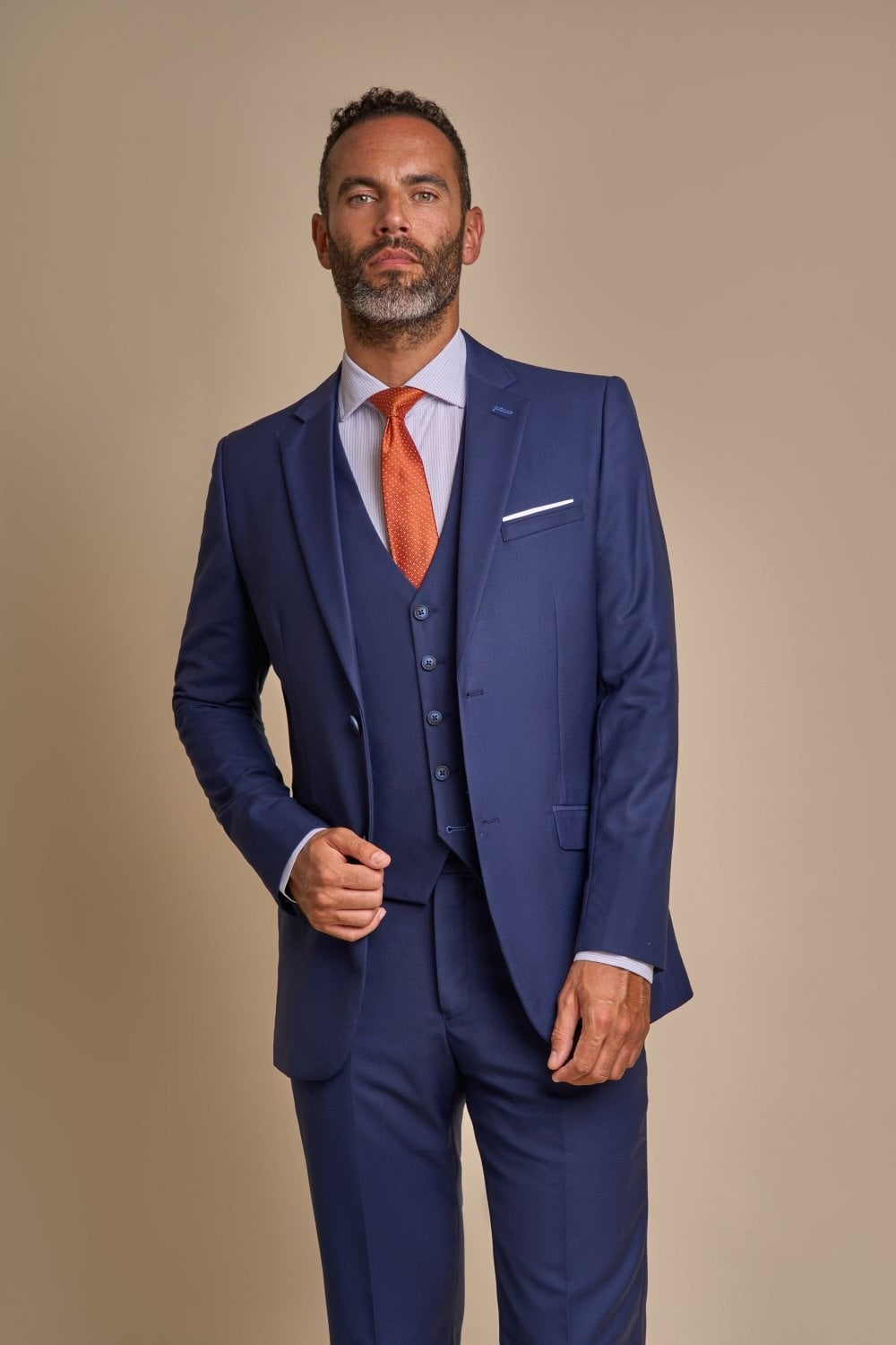 Men's Slim Fit Formal Suit - JEFFERSON Navy - Navy Blue