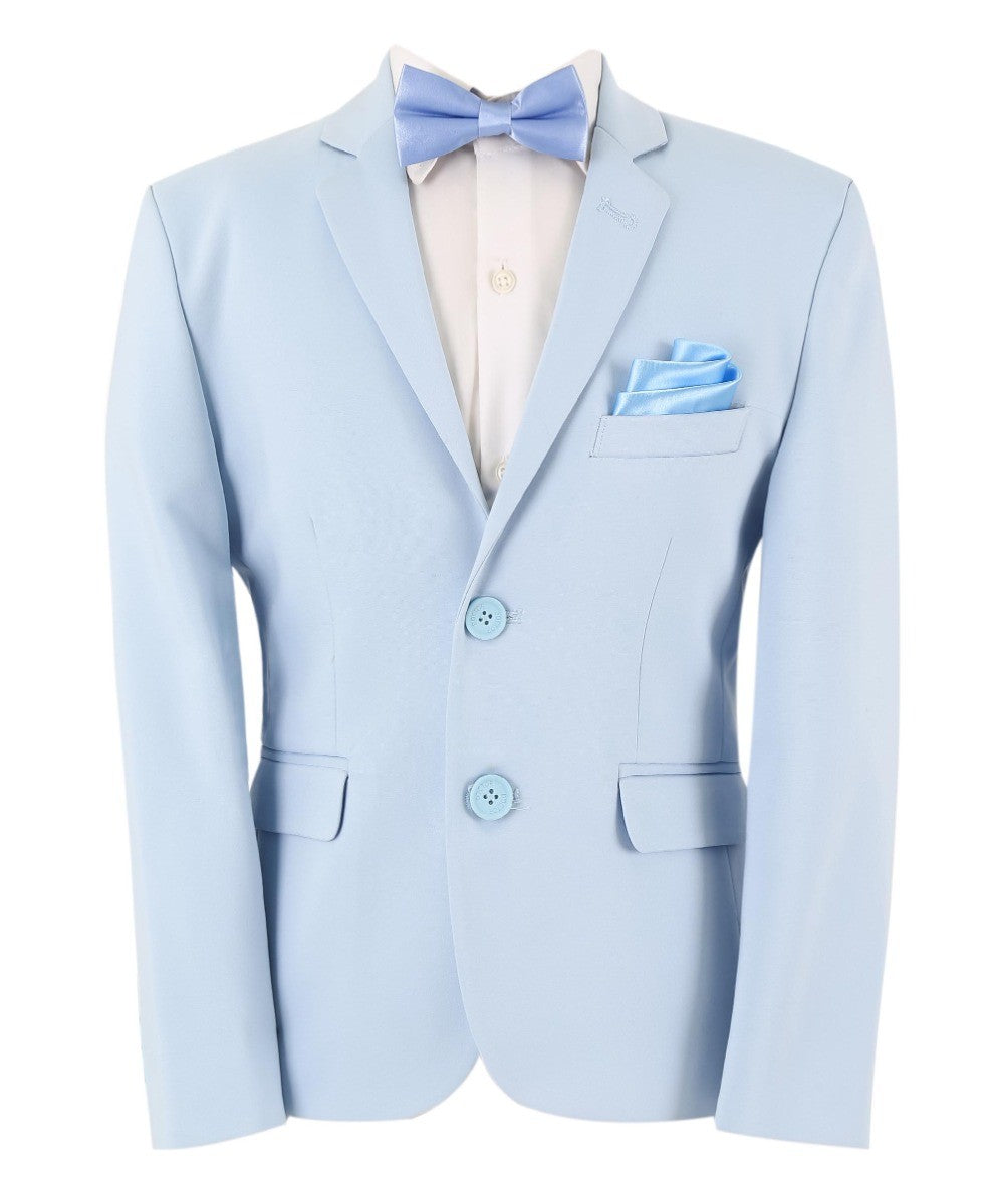 Boys Slim Fit Formal Blazer - KANE - Baby Blue