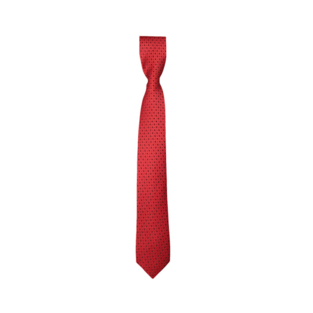 Boys Mixed Pattern Formal Tie & Hankie Set - Red Spotty