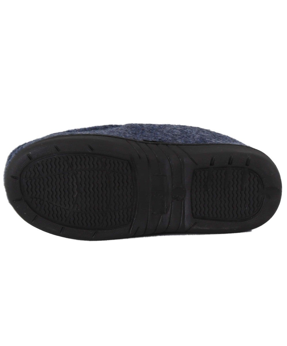 Boys Plush Navy Soldier Slippers - Navy Blue